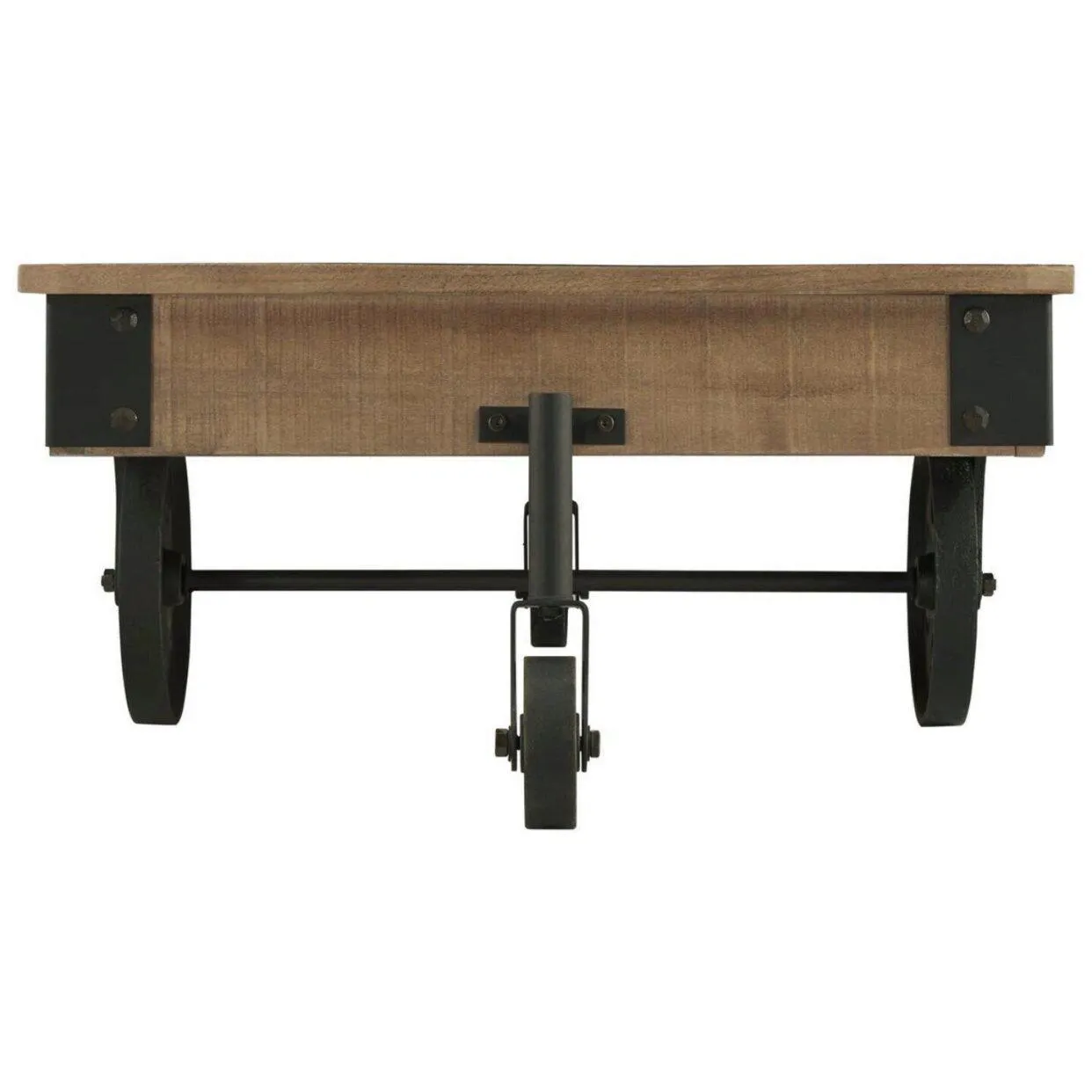 Factory Rustic Brown Cocktail Table - Image 3
