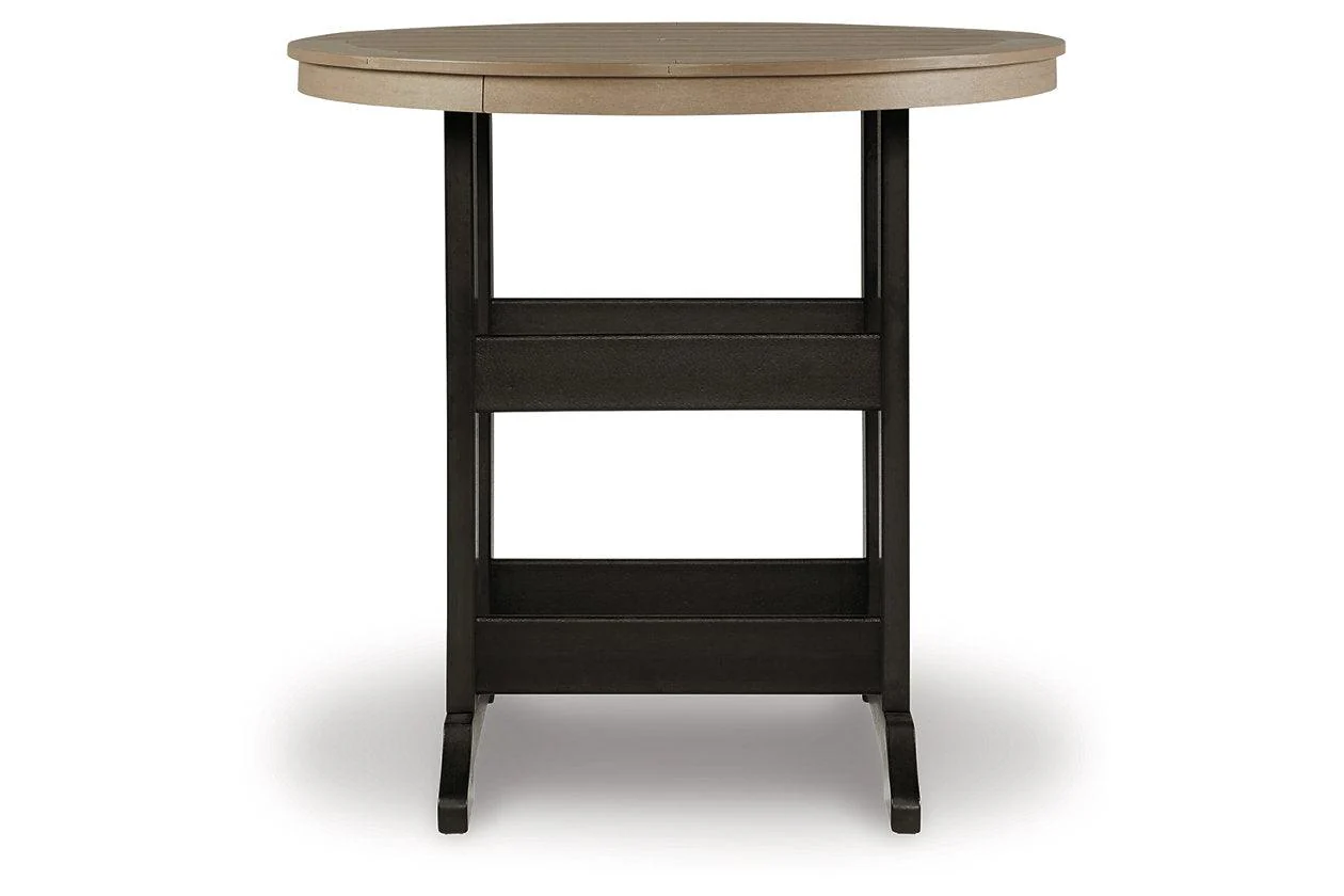 Fairen Trail Black/Driftwood Outdoor Bar Table - Image 6