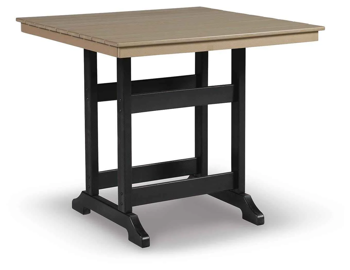 Fairen Trail Black/Driftwood Outdoor Counter Height Dining Table - Image 8
