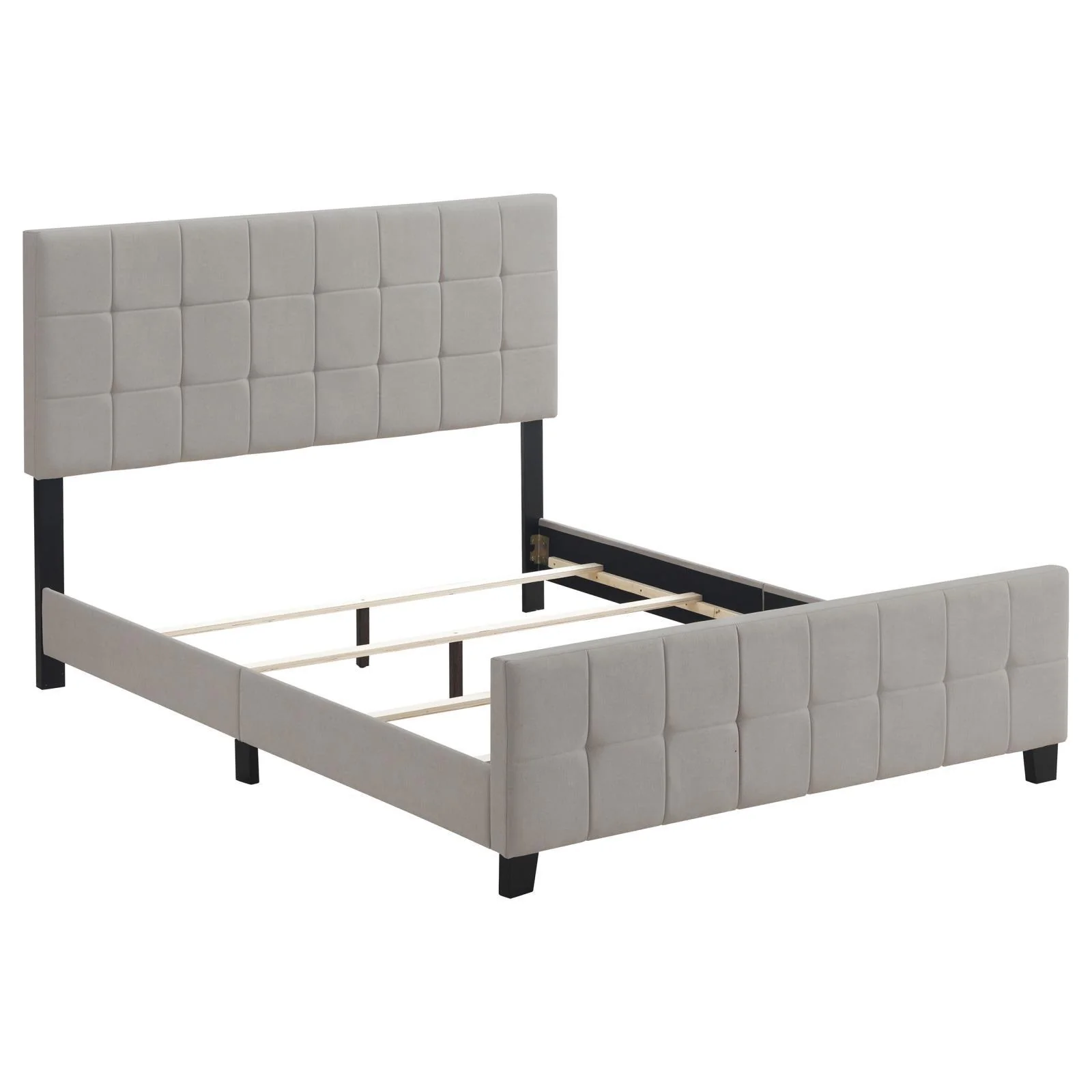 Fairfield Beige Queen Upholstered Panel Bed - Image 2