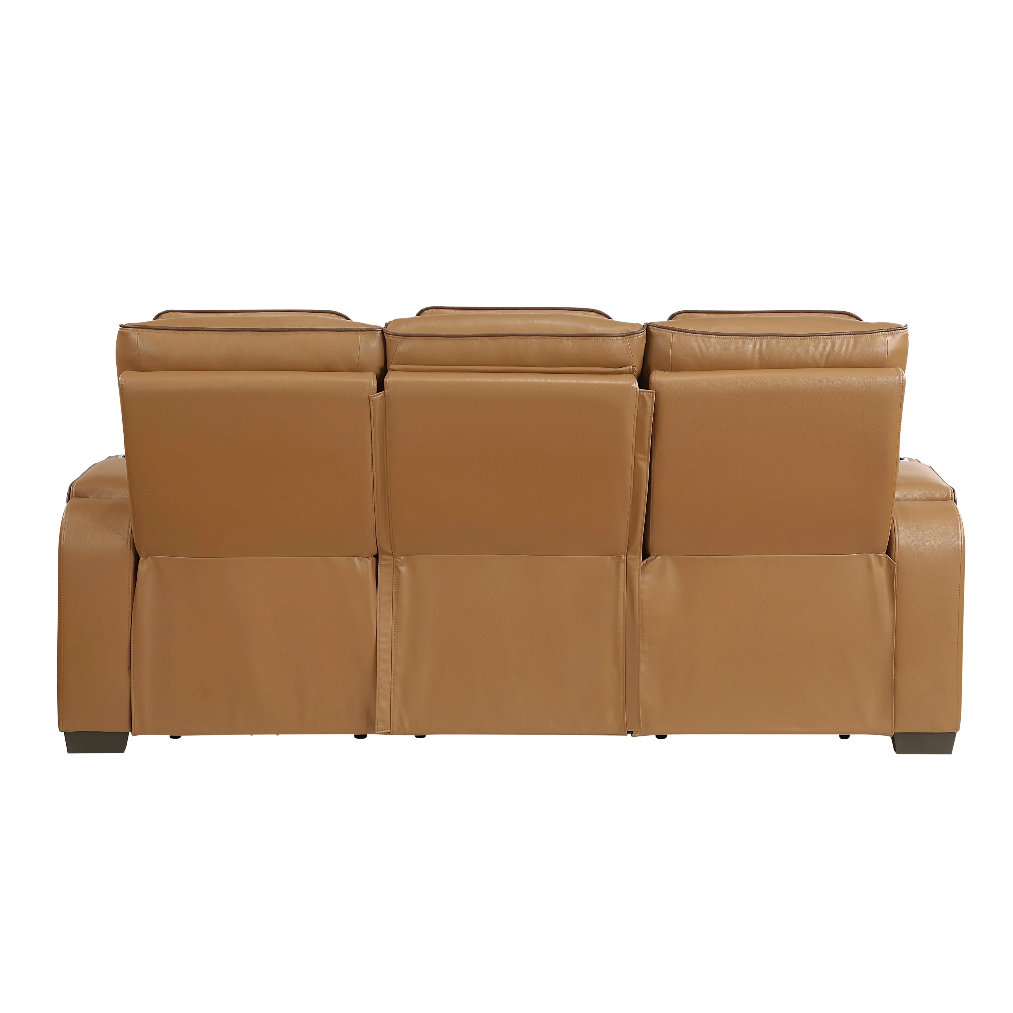 Fairway Brown Power Double Reclining Sofa - Image 6