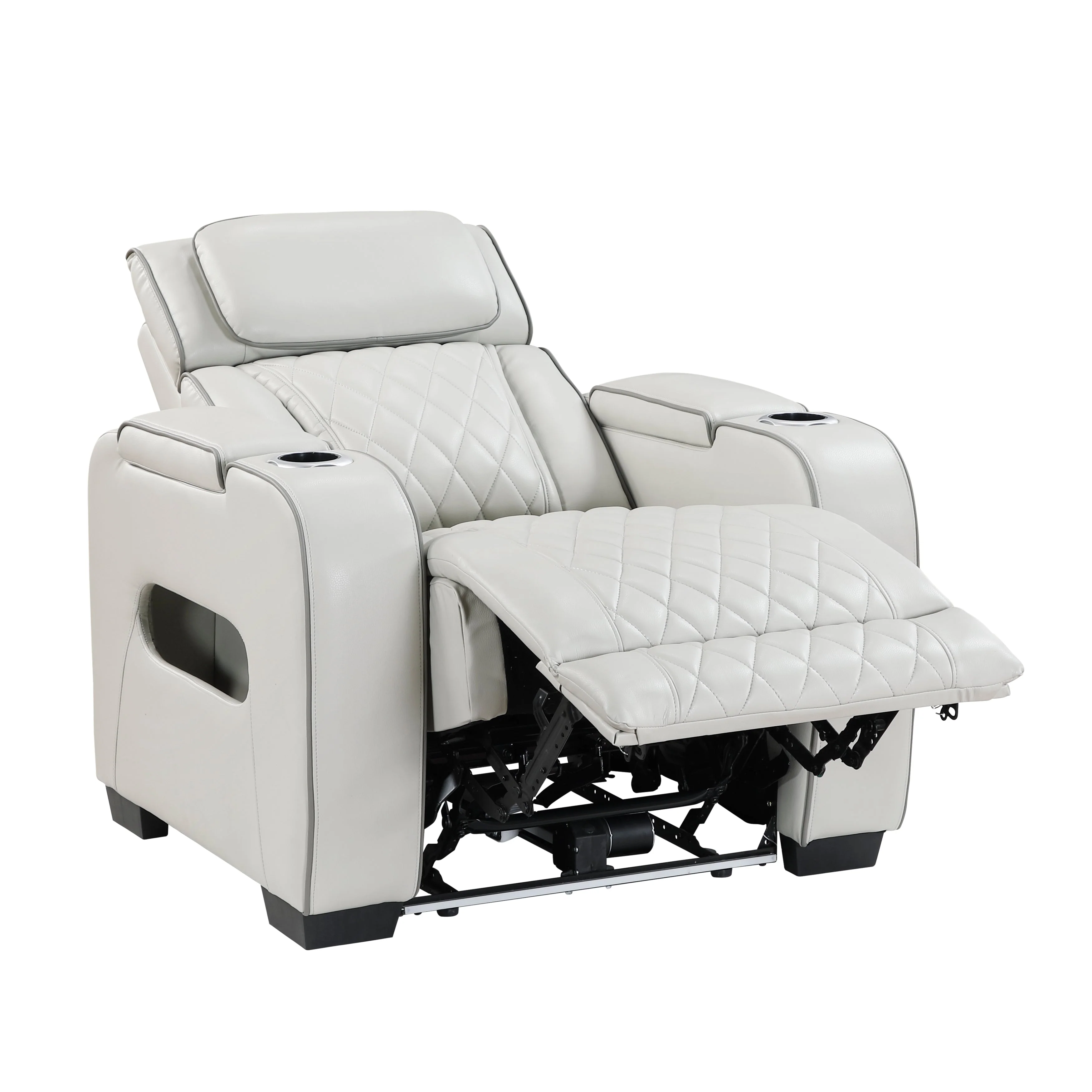 Fairway Taupe Power Double Reclining Living Room Set - Image 26