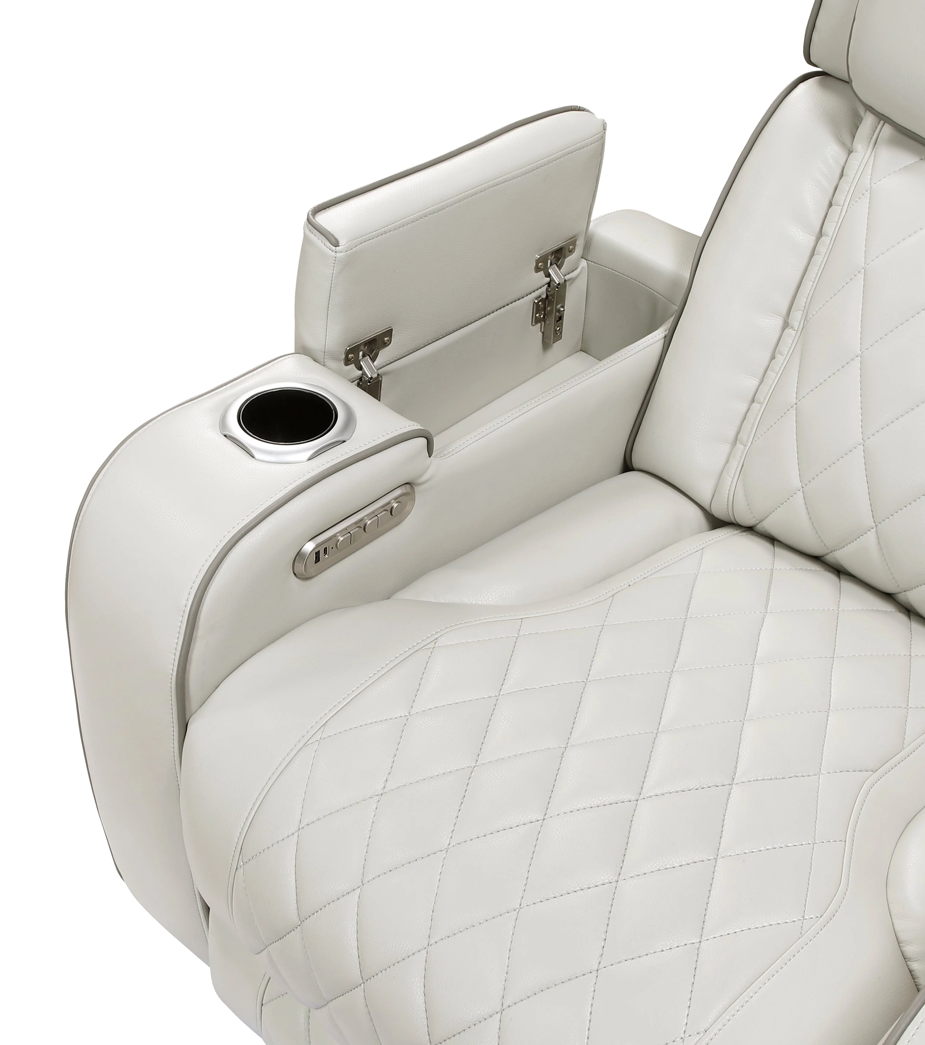 Fairway Taupe Power Double Reclining Living Room Set - Image 34