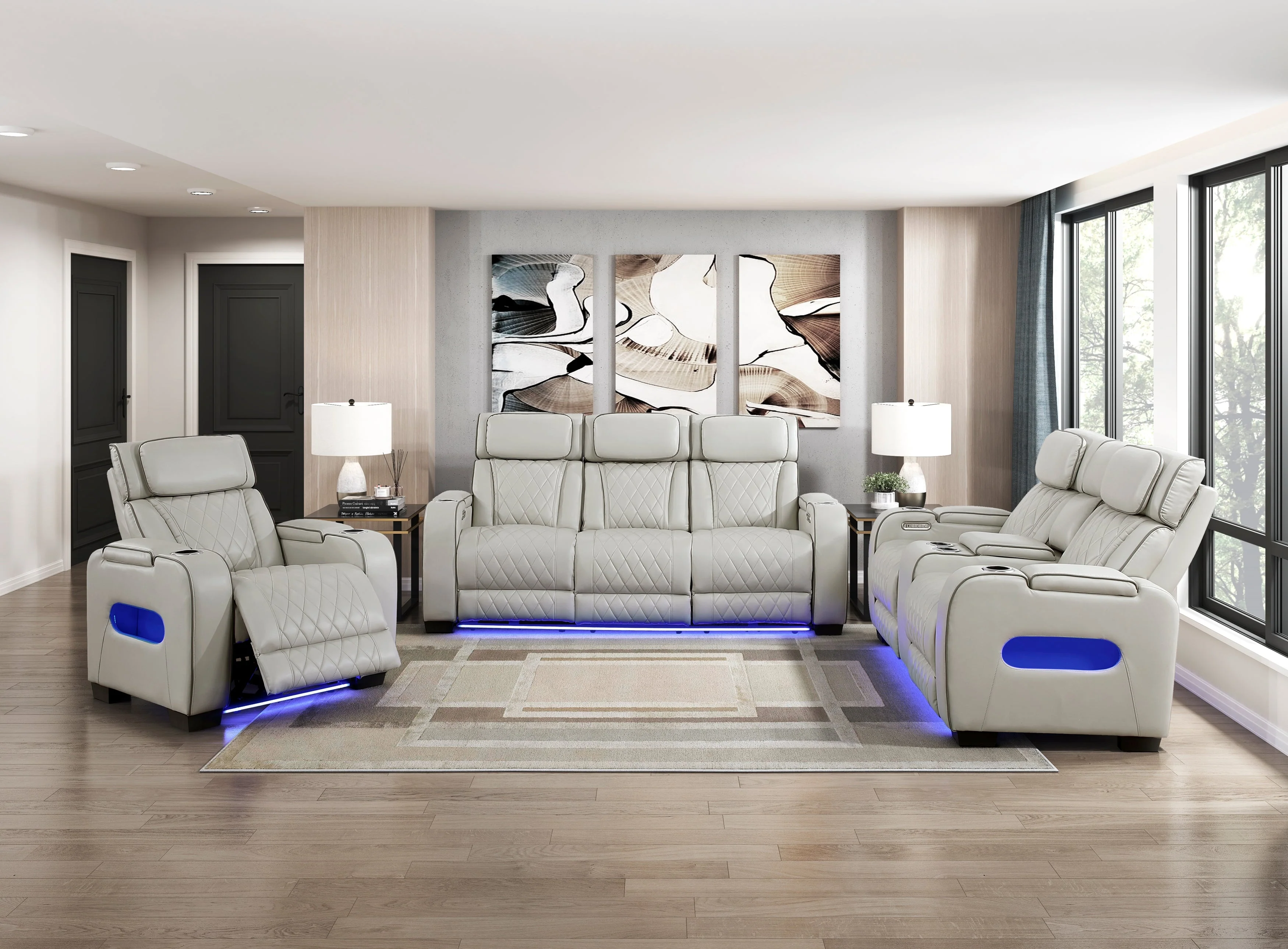 Fairway Taupe Power Reclining Chair - Image 3