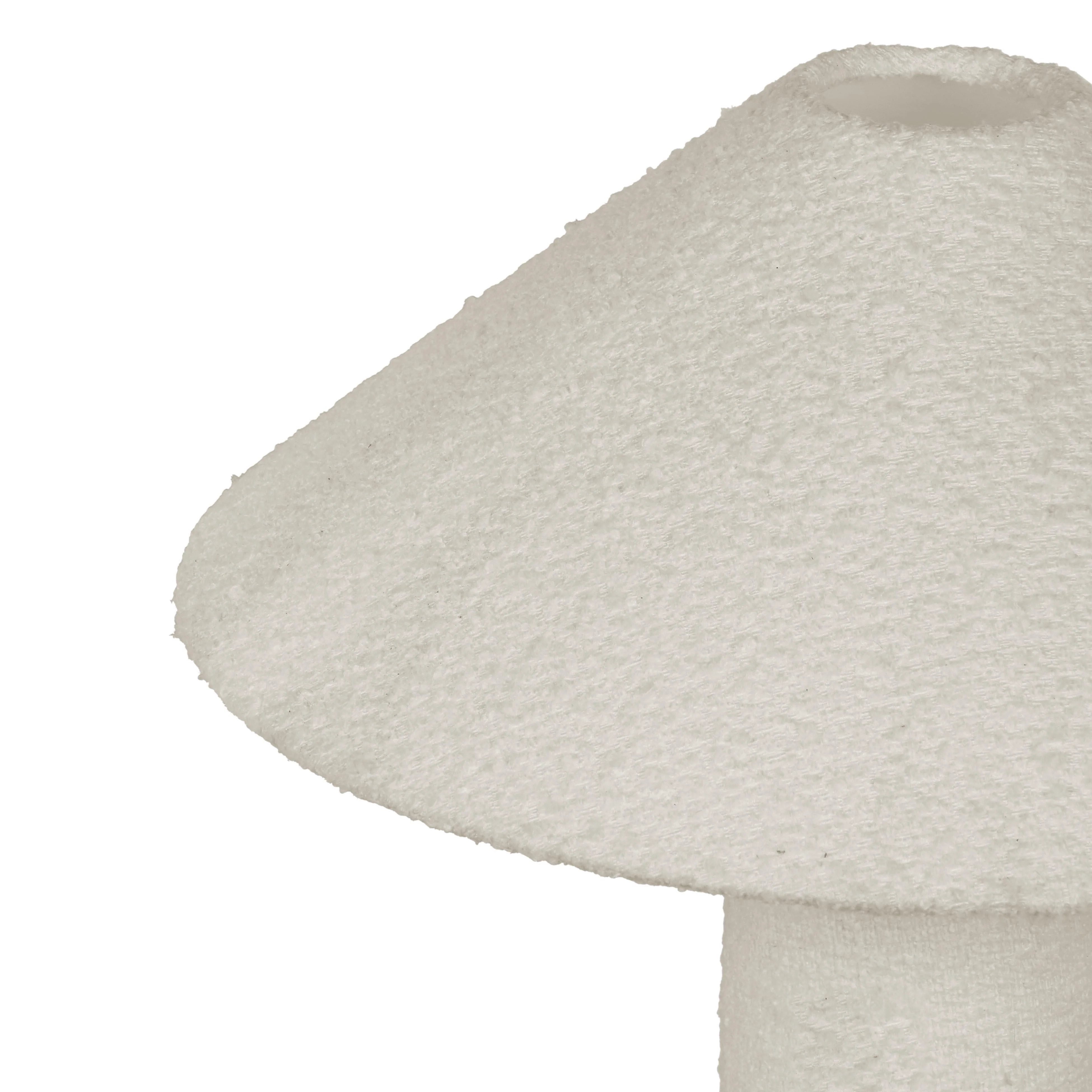 Faith White Boucle Table Lamp - Image 4