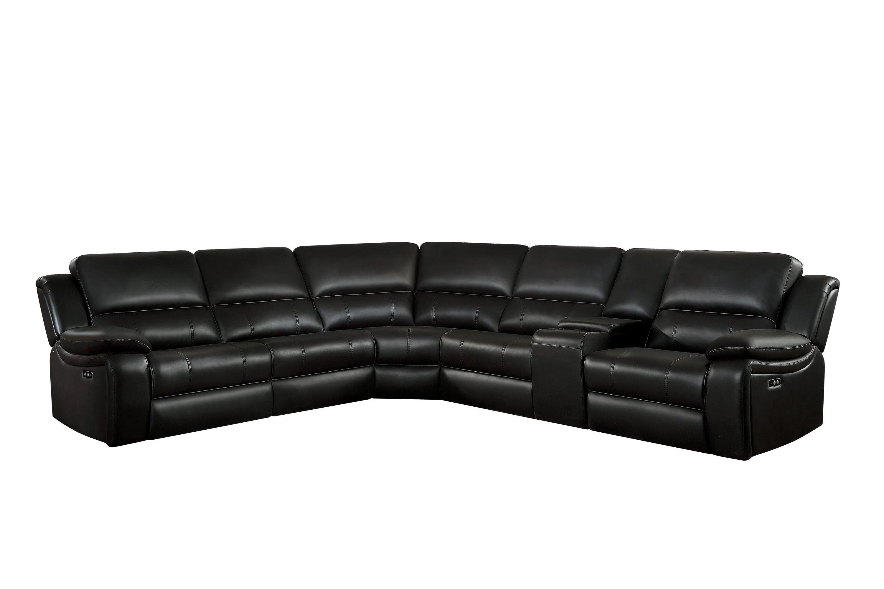Falun Brown 6-Piece Modular Power Reclining Sectional - Image 2