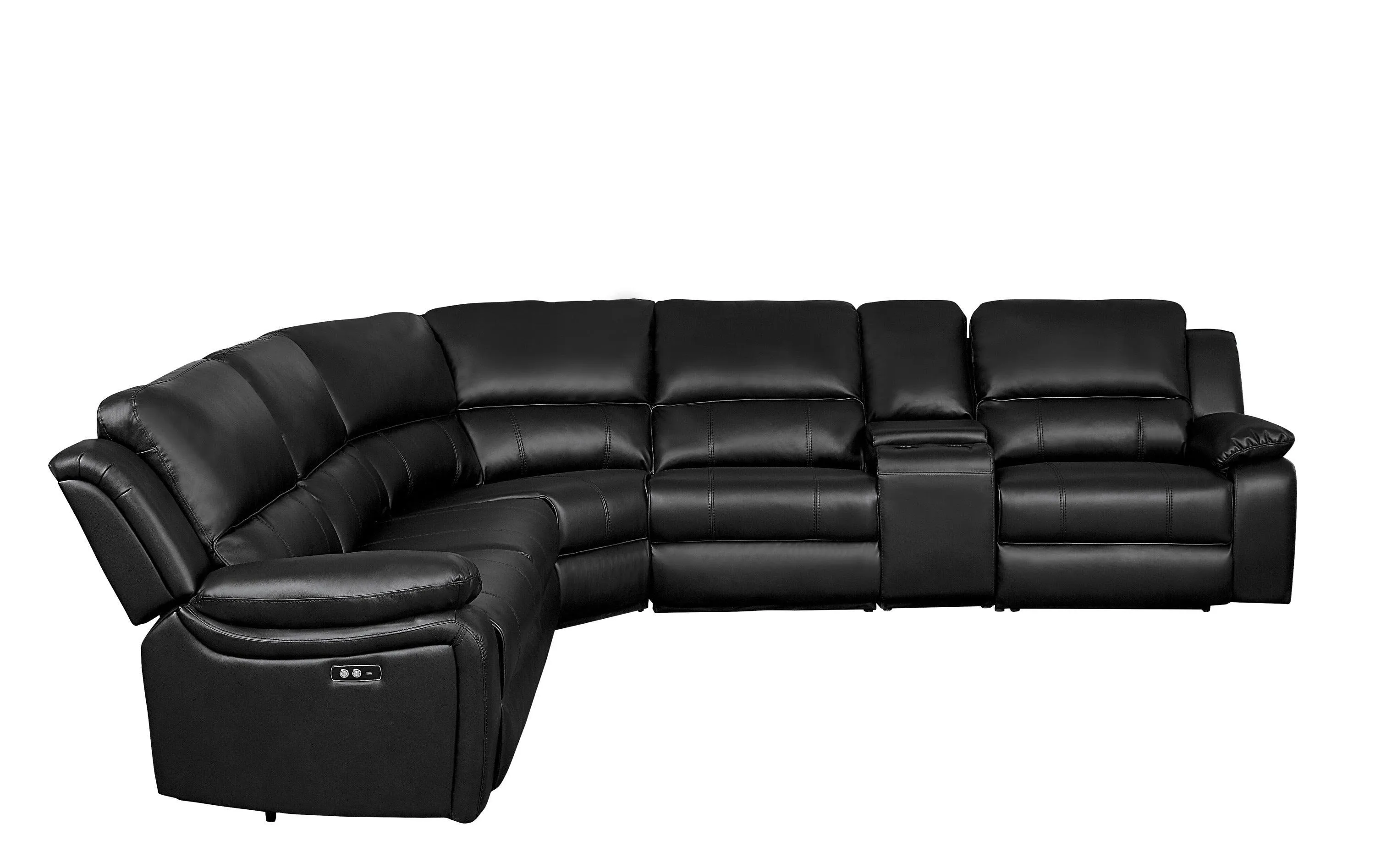 Falun Brown 6-Piece Modular Power Reclining Sectional - Image 3