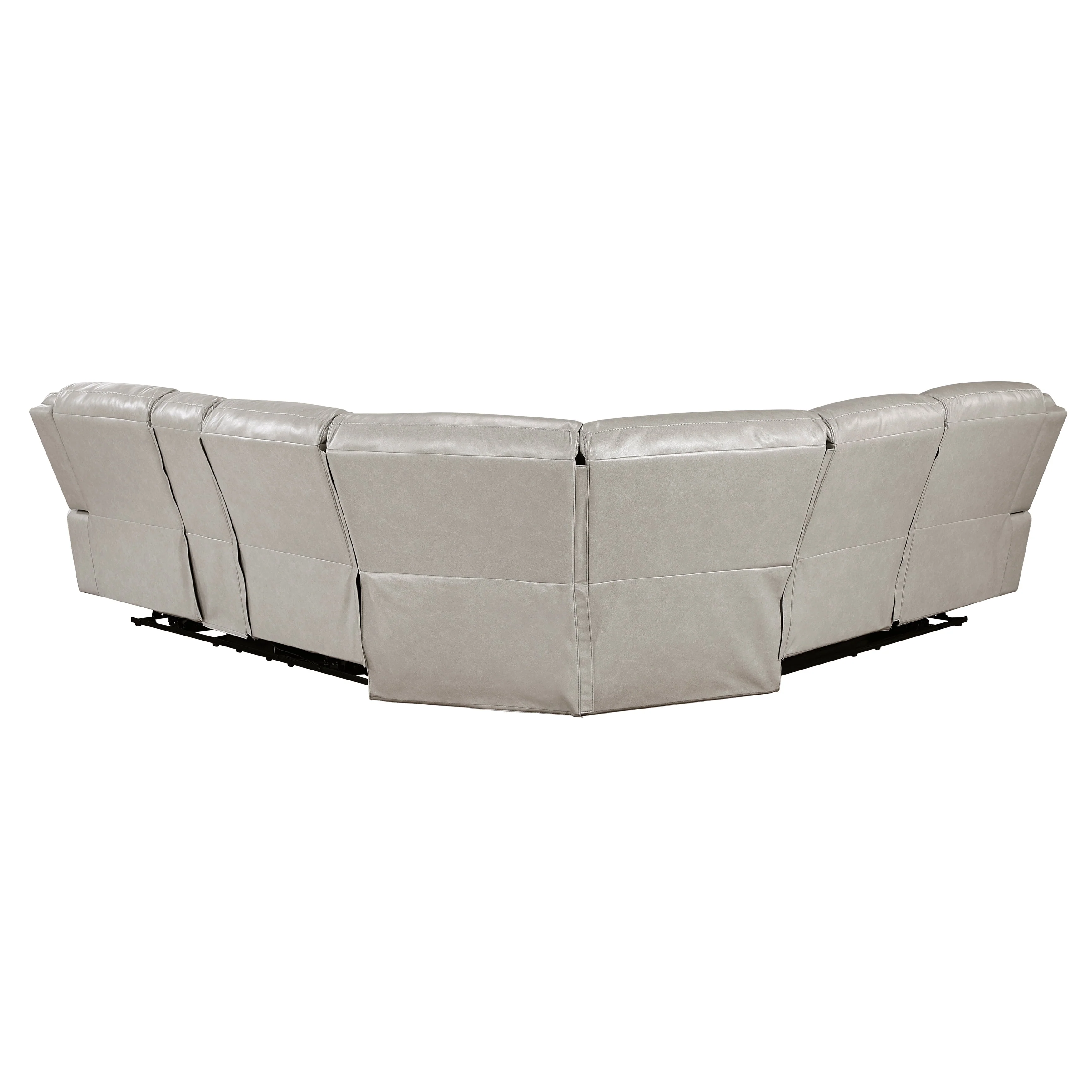 Fargo Taupe 3-Piece Power Reclining Sectional with Right Console - Image 4