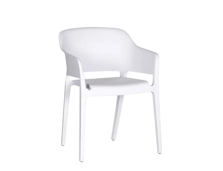 Faro Outdoor Dining Chair - White - Image 2