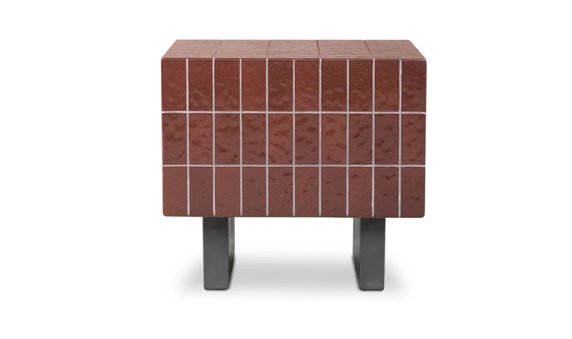 Farren Outdoor Side Table Brown - Image 2