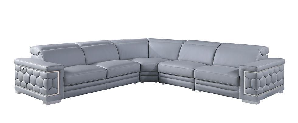 Favo Light Blue 4-Piece Sectional - Image 2