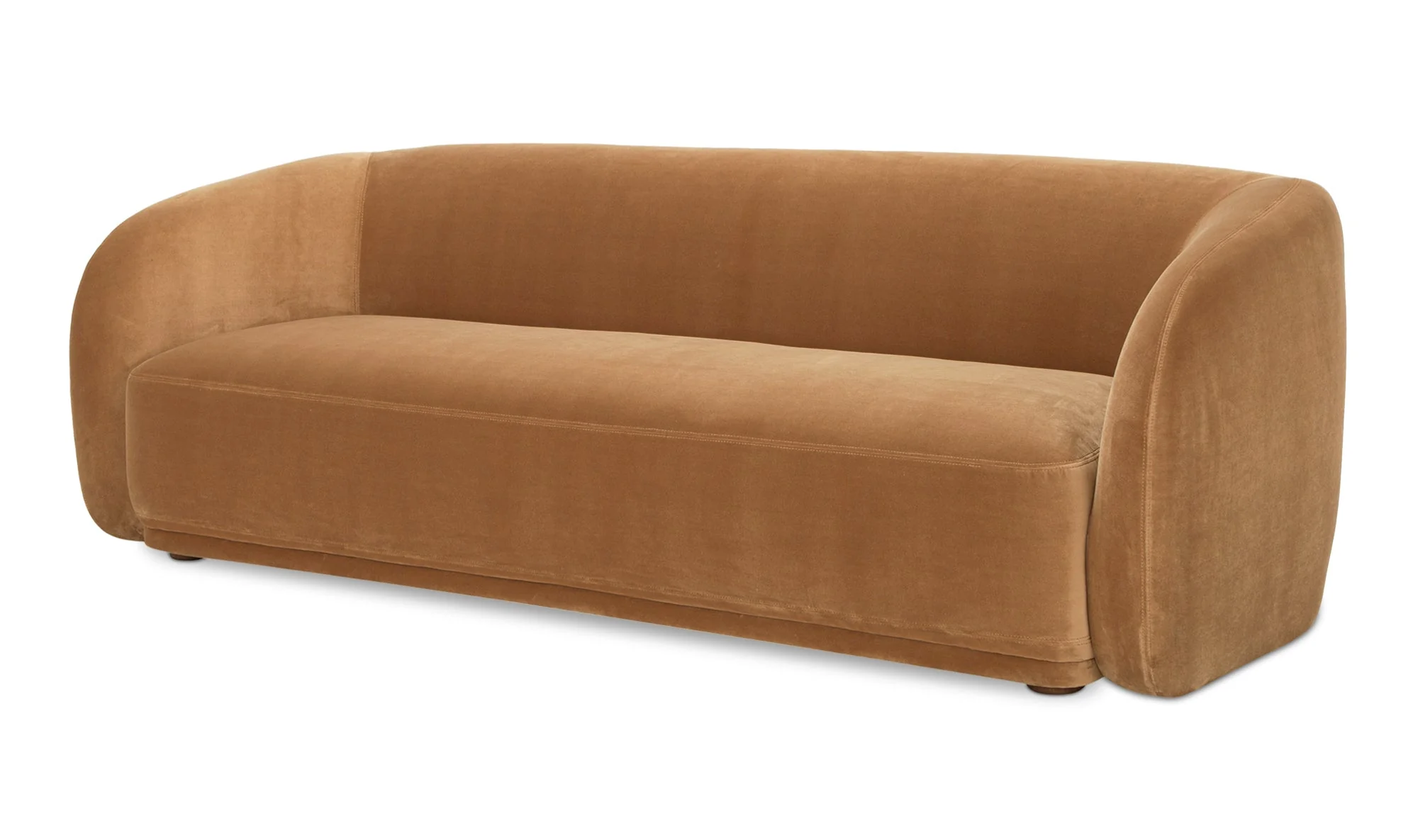 Faye Sofa Tan Faux Mohair - Image 5