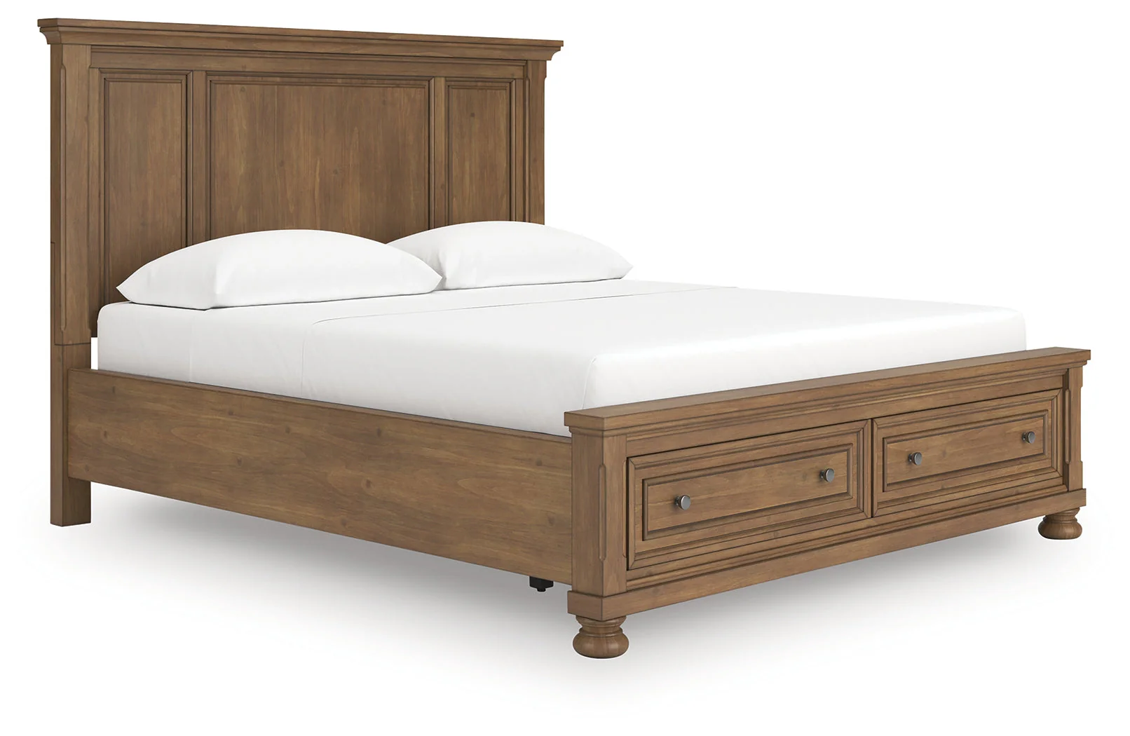 Feddinger Medium Brown California King Panel Storage Bed