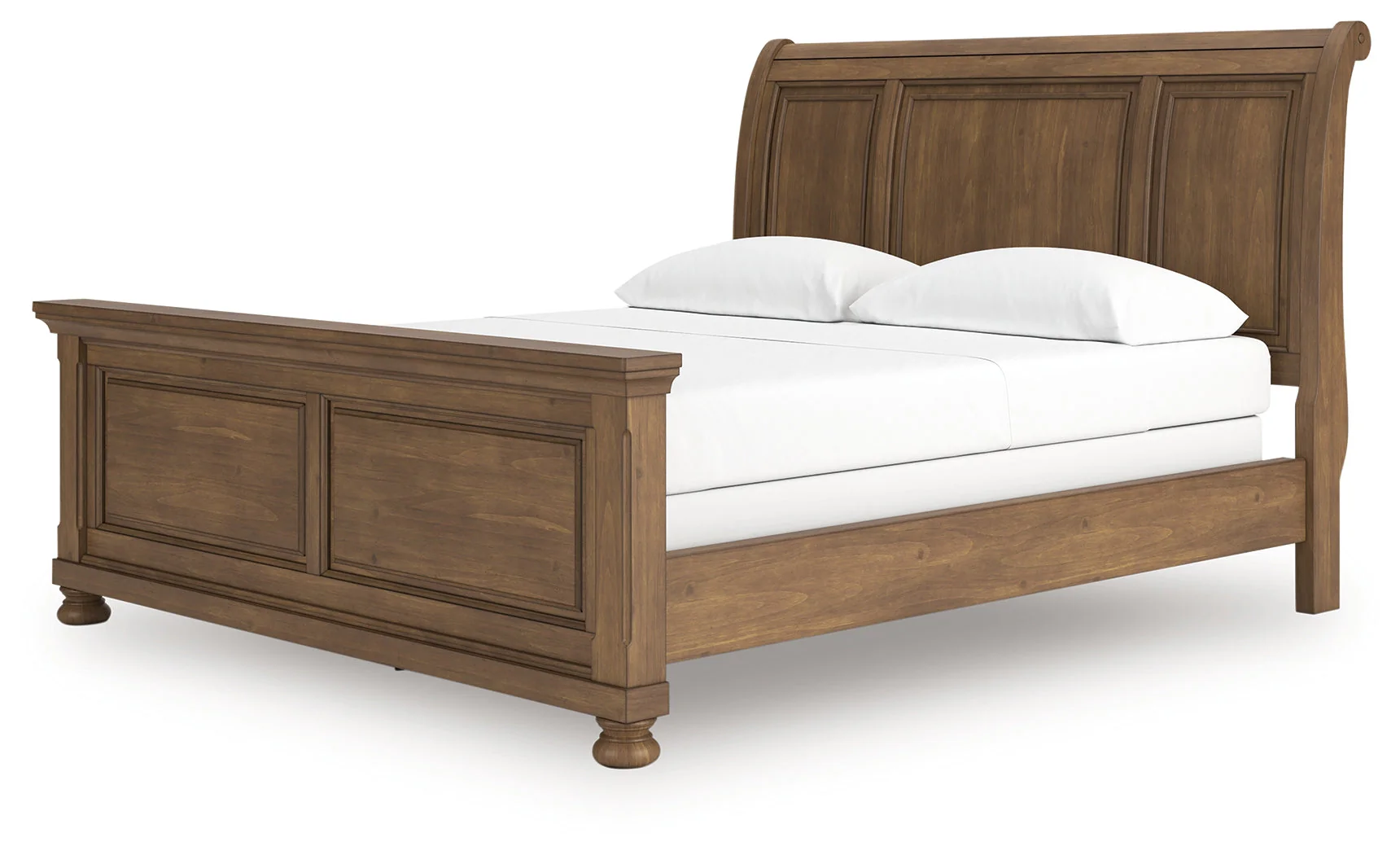 Feddinger Medium Brown California King Sleigh Bed - Image 3