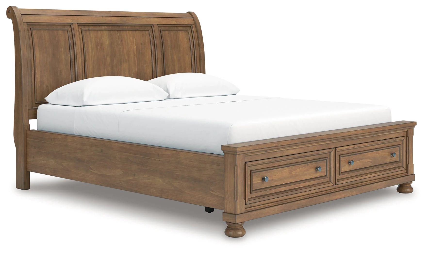 Feddinger Medium Brown California King Storage Sleigh Bed - Image 2