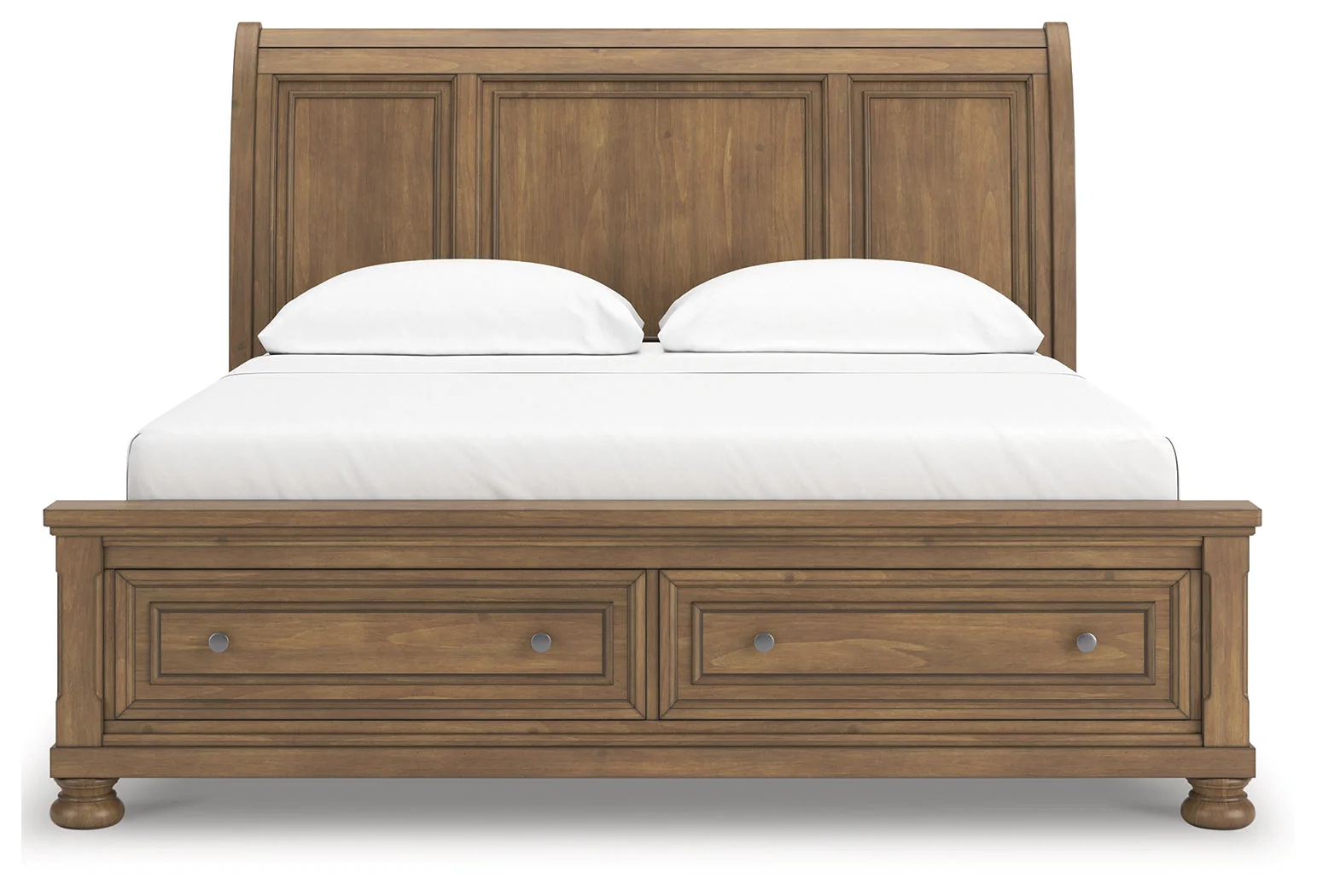 Feddinger Medium Brown California King Storage Sleigh Bed - Image 4