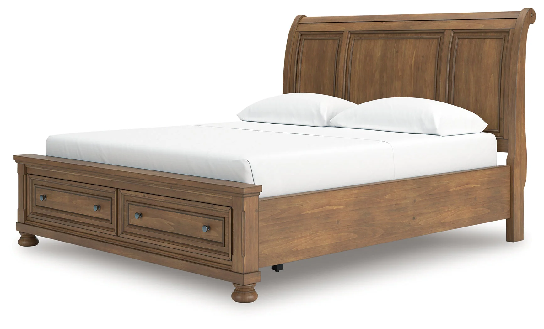 Feddinger Medium Brown California King Storage Sleigh Bed - Image 5