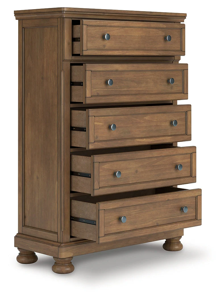 Feddinger Medium Brown Chest of Drawers - Image 6