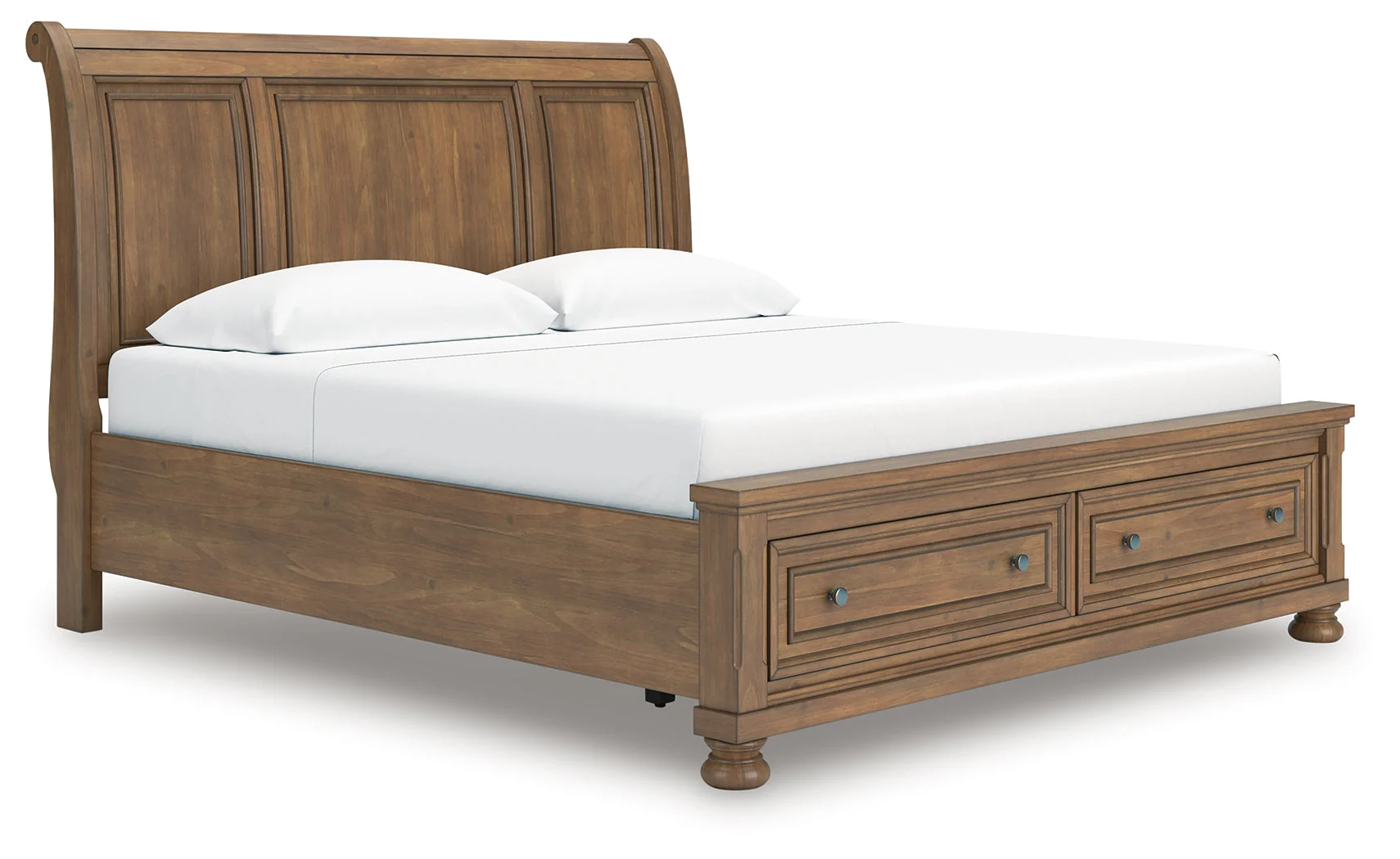 Feddinger Medium Brown King Storage Sleigh Bed - Image 2