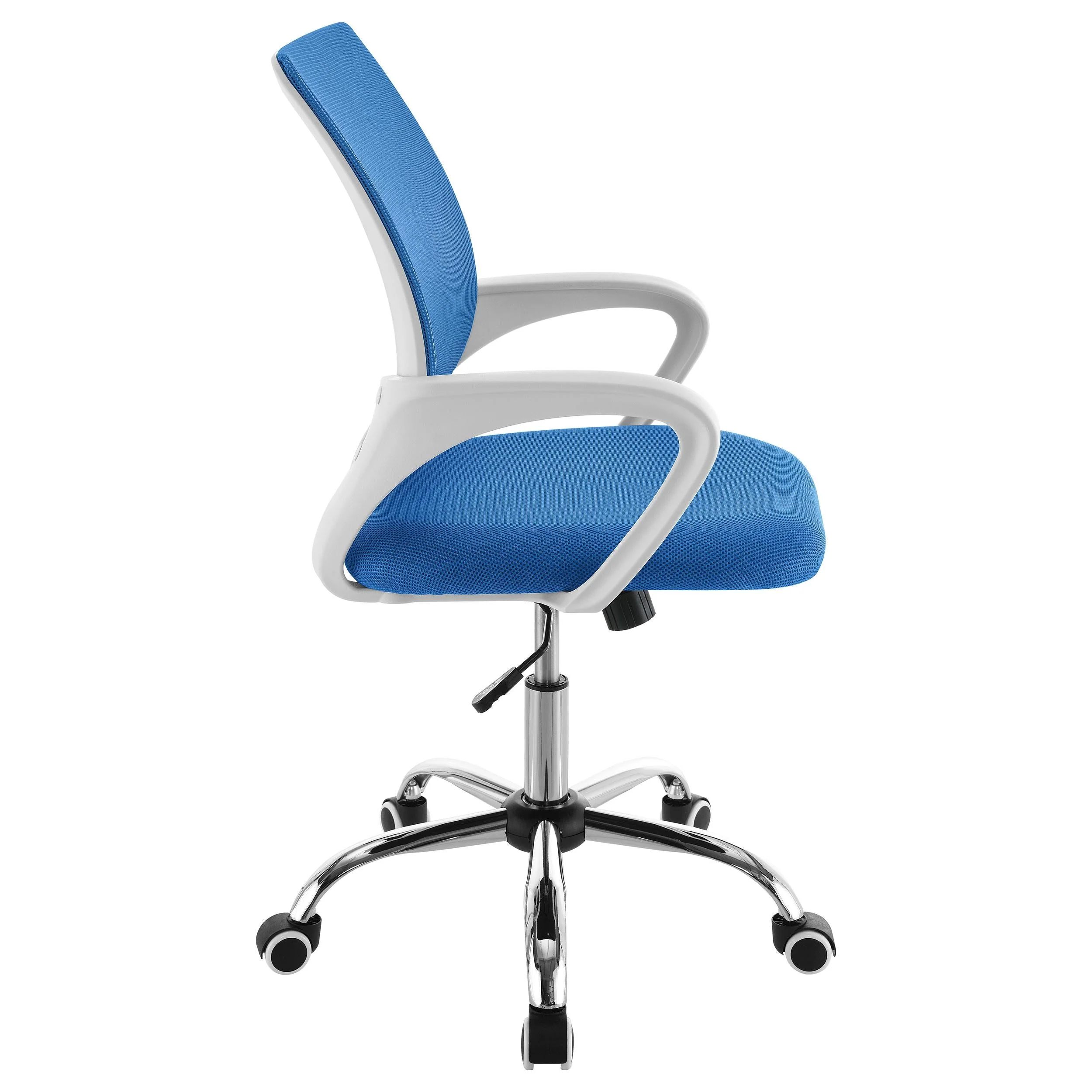 Felton Blue Upholstered Adjustable Home Office Desk Chair - Image 7