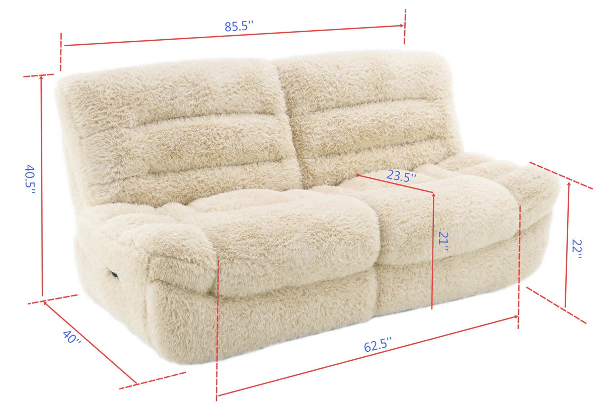 Ferland Beige Reclining Living Room Set - Image 9