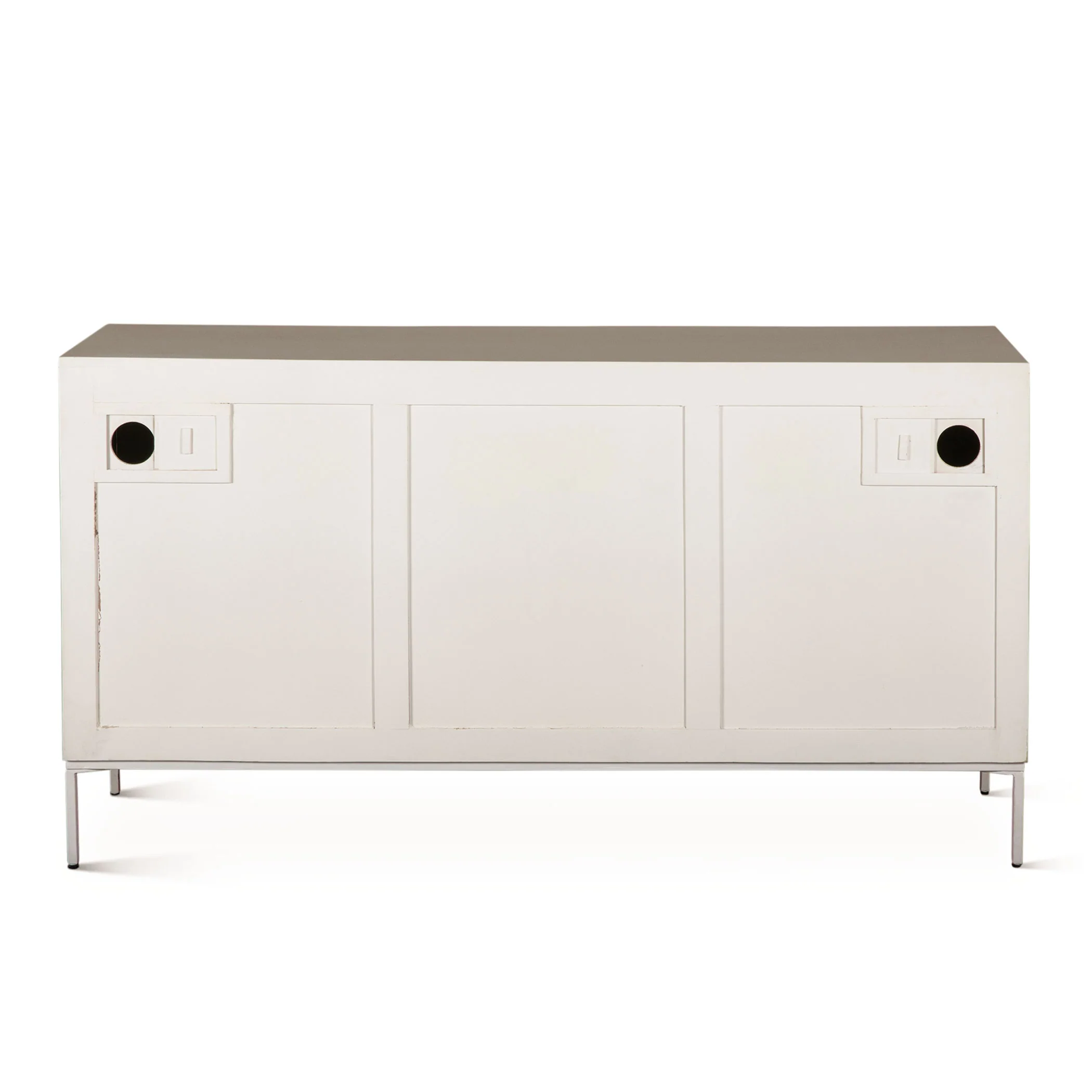 Fern 57" Sideboard with Three Doors in Coastal White - Image 11