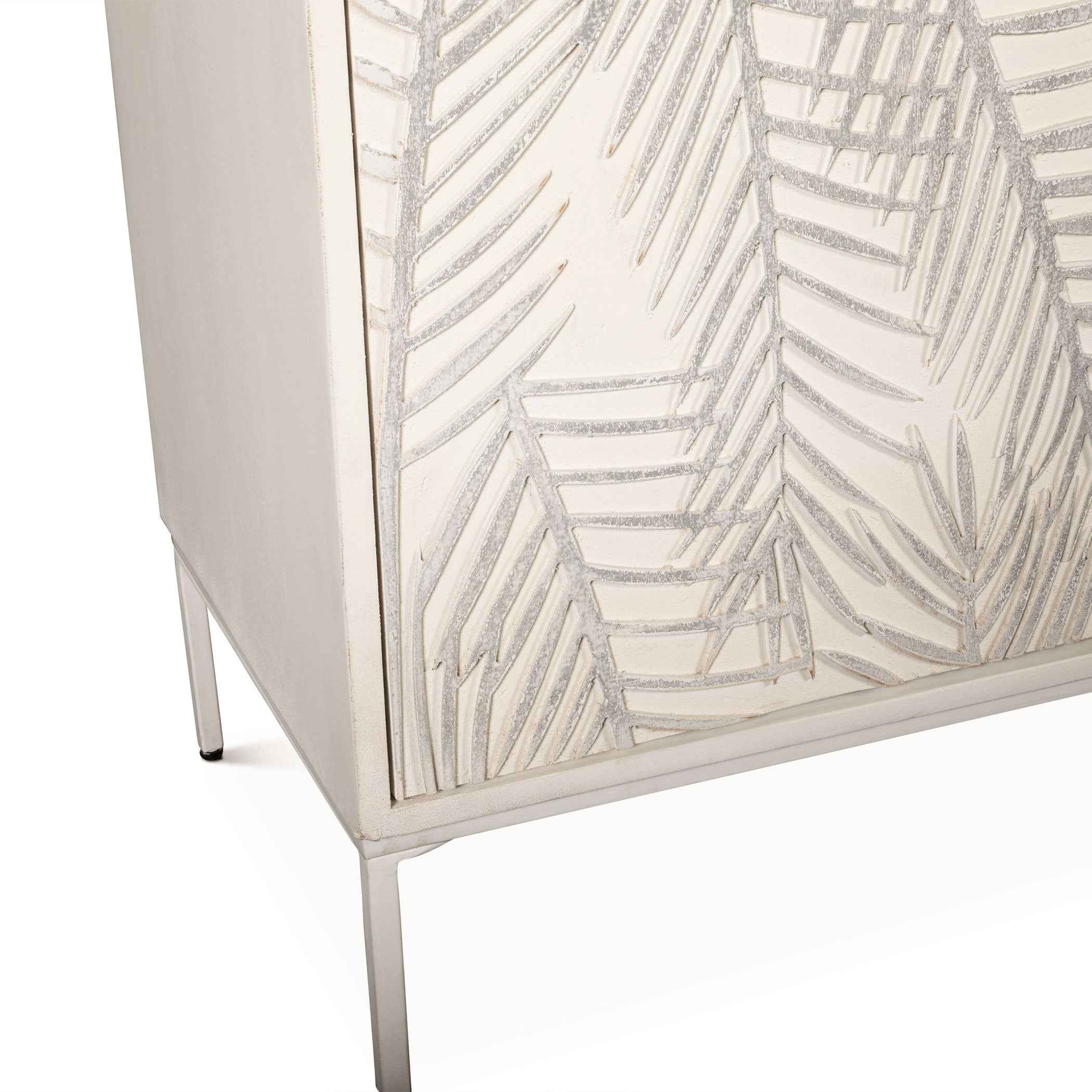 Fern 57" Sideboard with Three Doors in Coastal White - Image 6