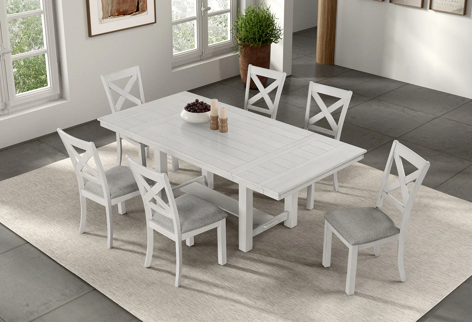 Ferrone Rustic White Oak Side Chair - Image 2