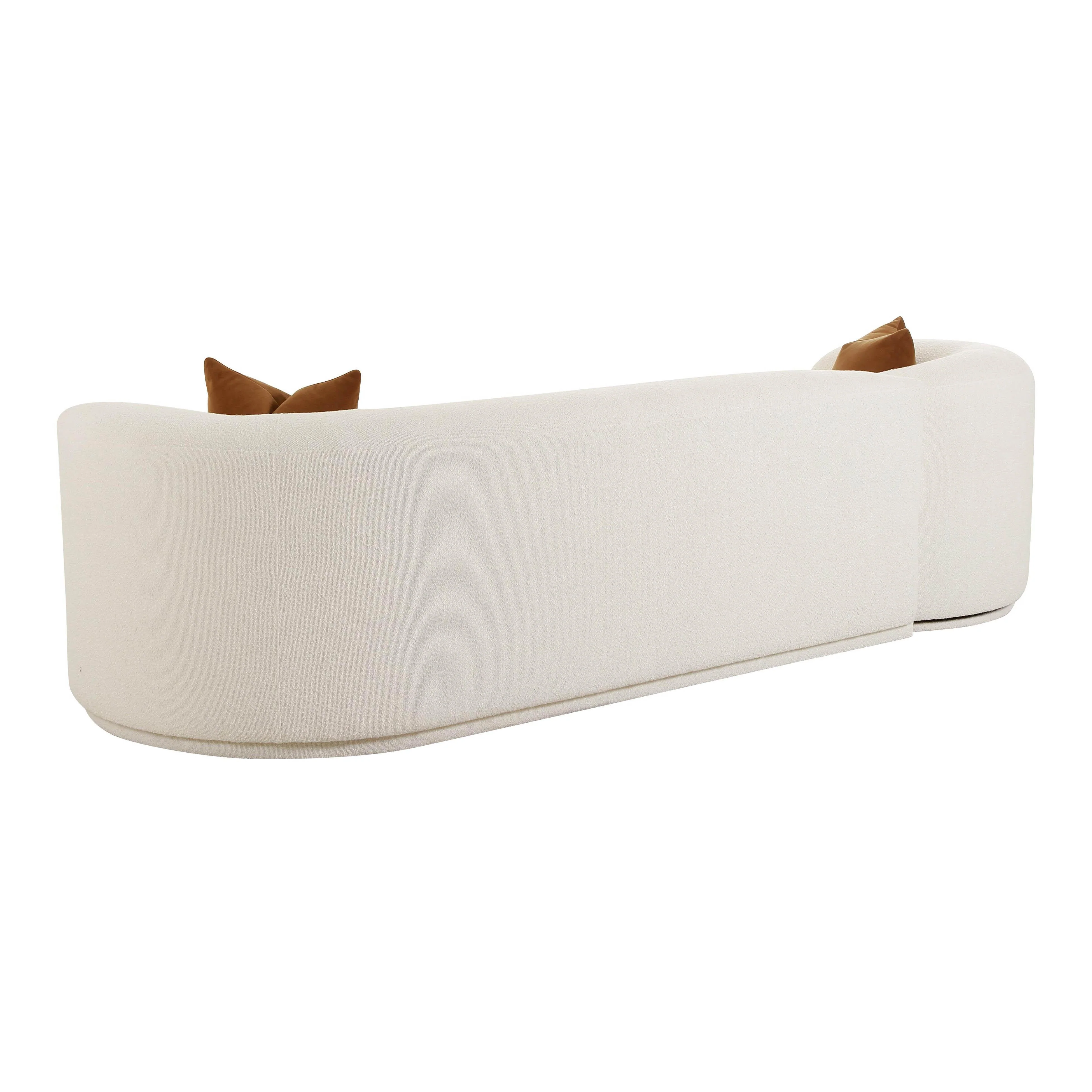 Fickle Cream Boucle 2-Piece Modular Sofa - Image 5