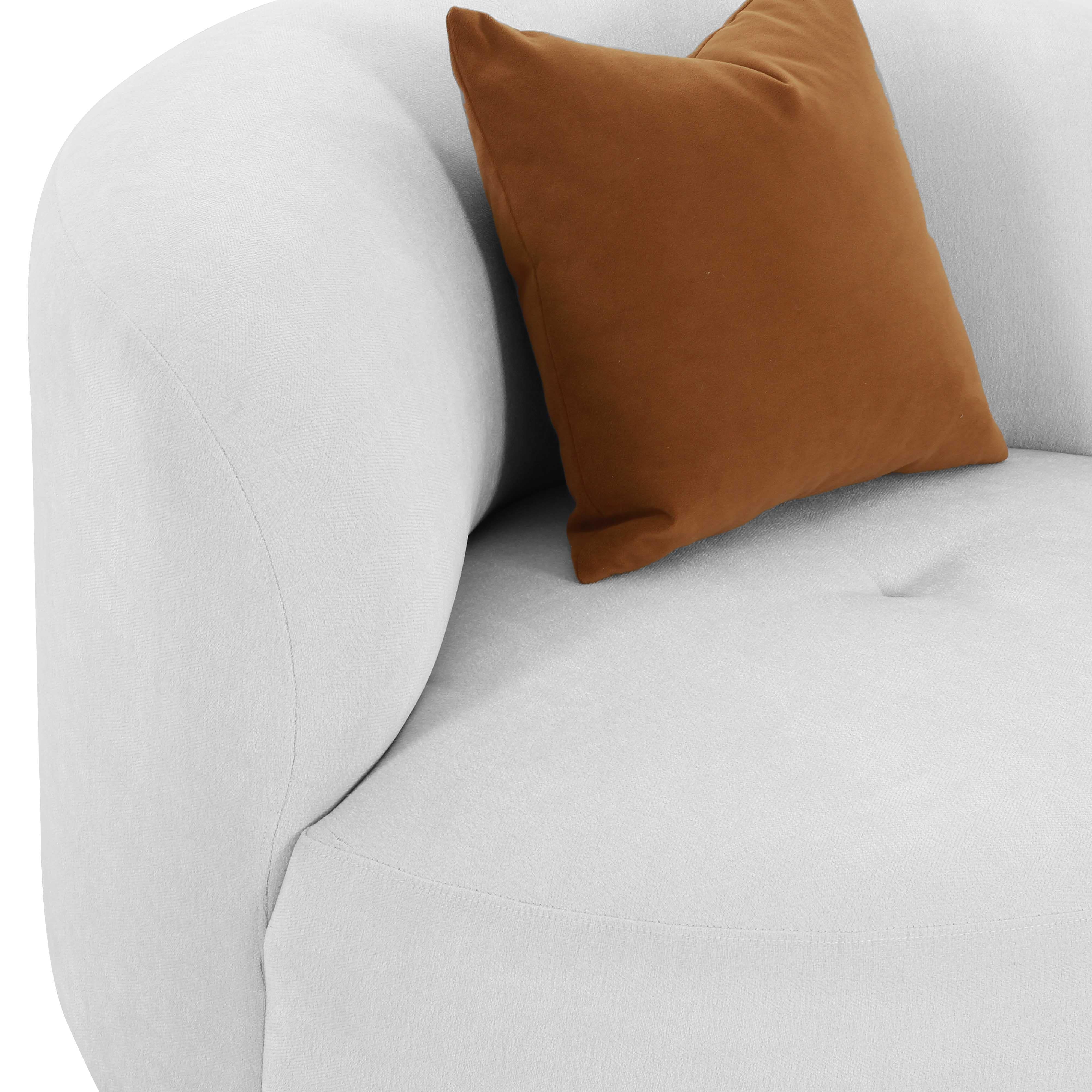 Fickle Grey Velvet Swivel Chair - Image 3
