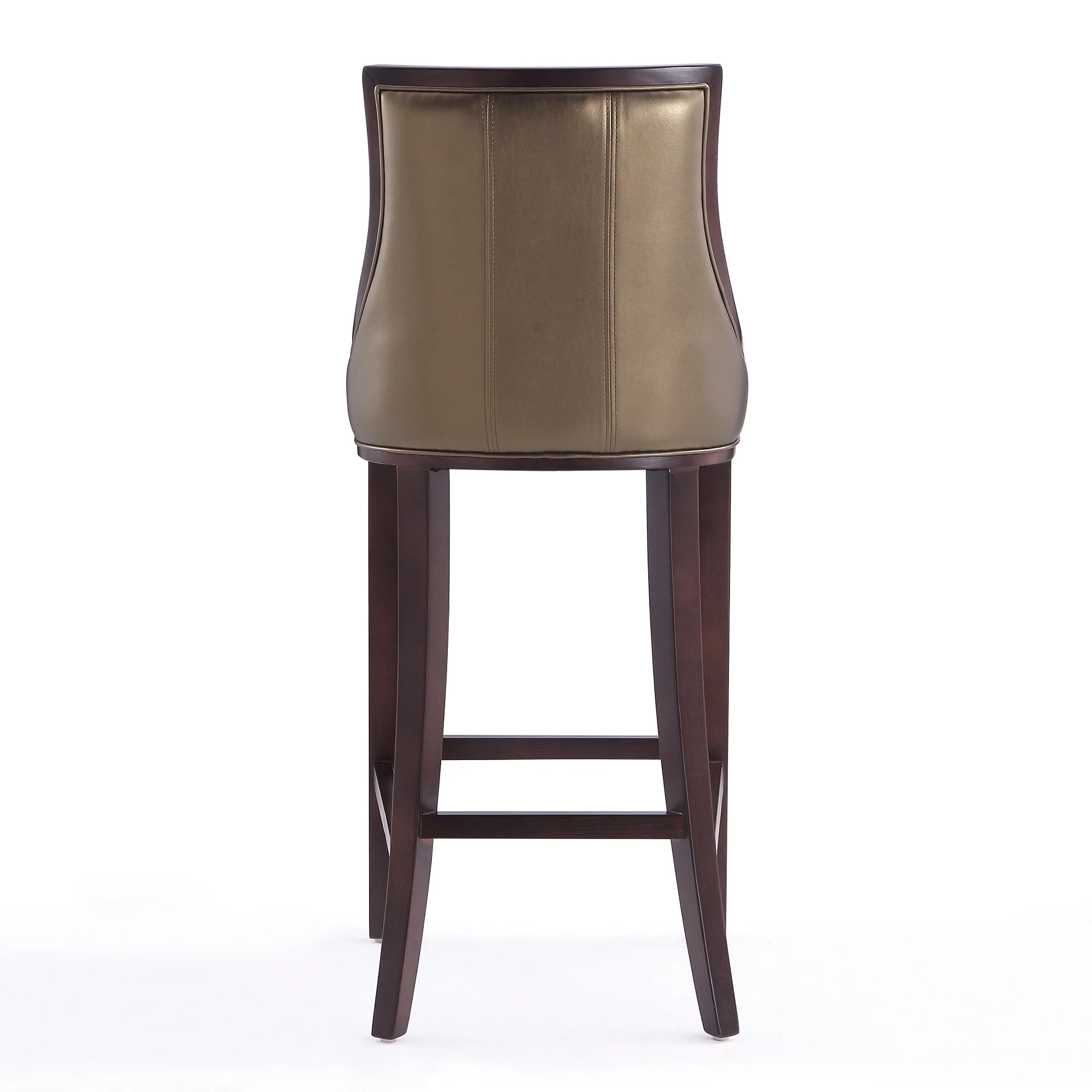 Fifth Avenue Bar Stool in Bronze and Walnut - Image 7