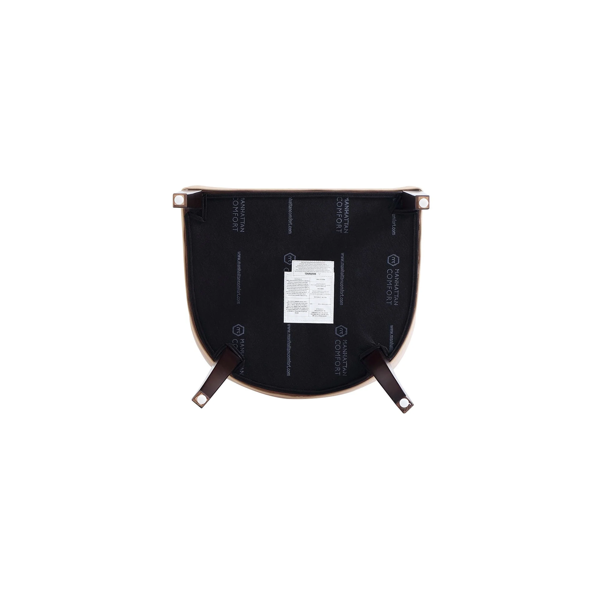 Fifth Avenue Faux Leather and Velvet Dining Armchair in Tan and Walnut - Image 9