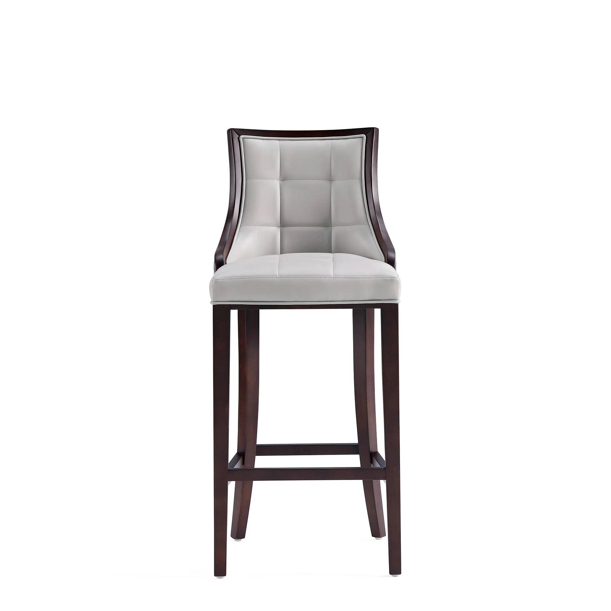 Fifth Avenue Faux Leather Barstool in Light Grey (set of 3) - Image 5