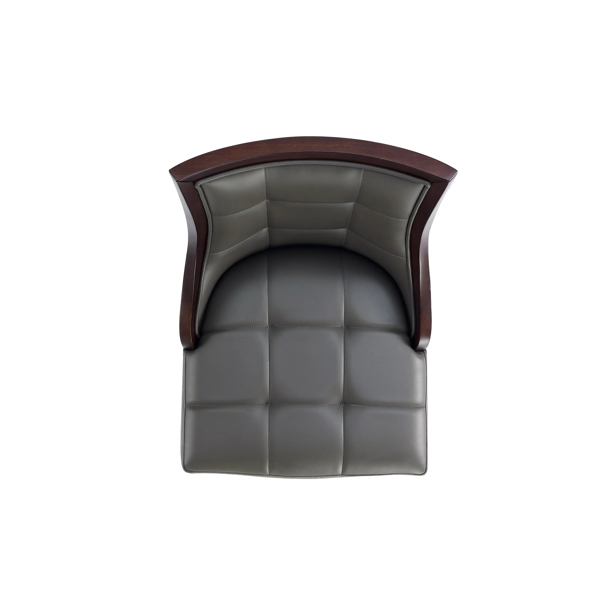 Fifth Avenue Faux Leather Barstool in Pebble Grey (set of 2) - Image 9