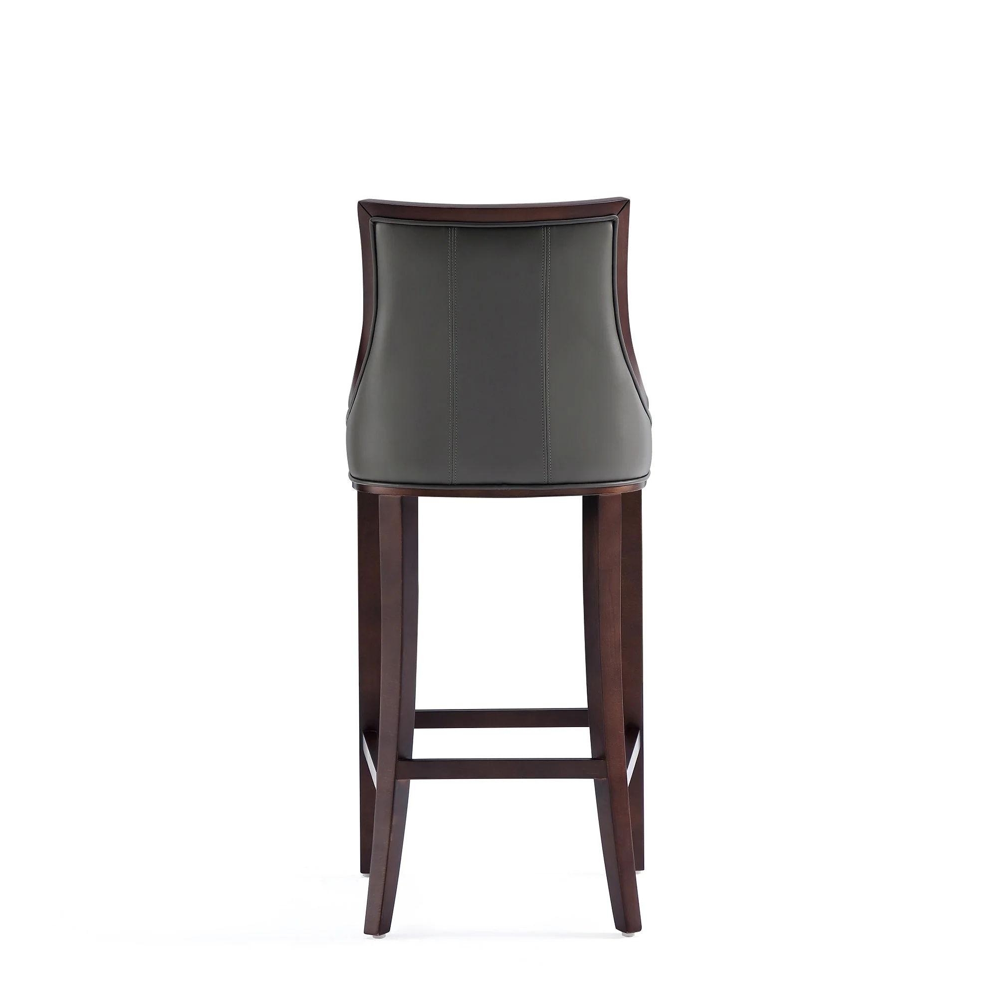 Fifth Avenue Faux Leather Barstool in Pebble Grey (set of 3) - Image 8