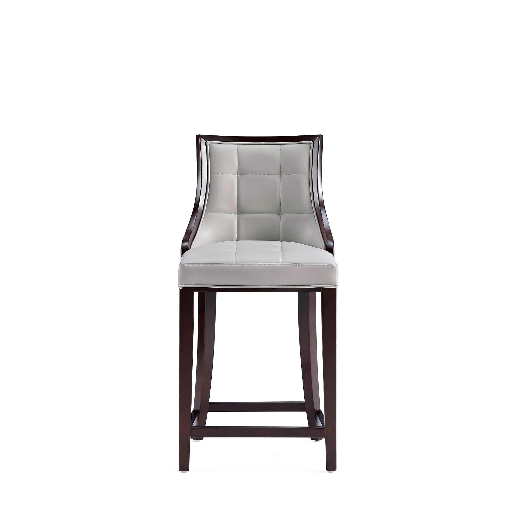 Fifth Avenue Faux Leather Counter Stool in Light Grey (set of 2) - Image 5