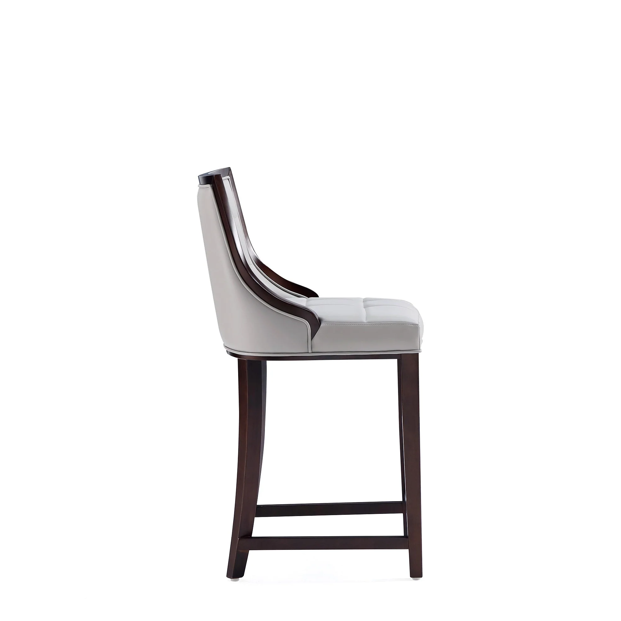 Fifth Avenue Faux Leather Counter Stool in Light Grey (set of 3) - Image 6