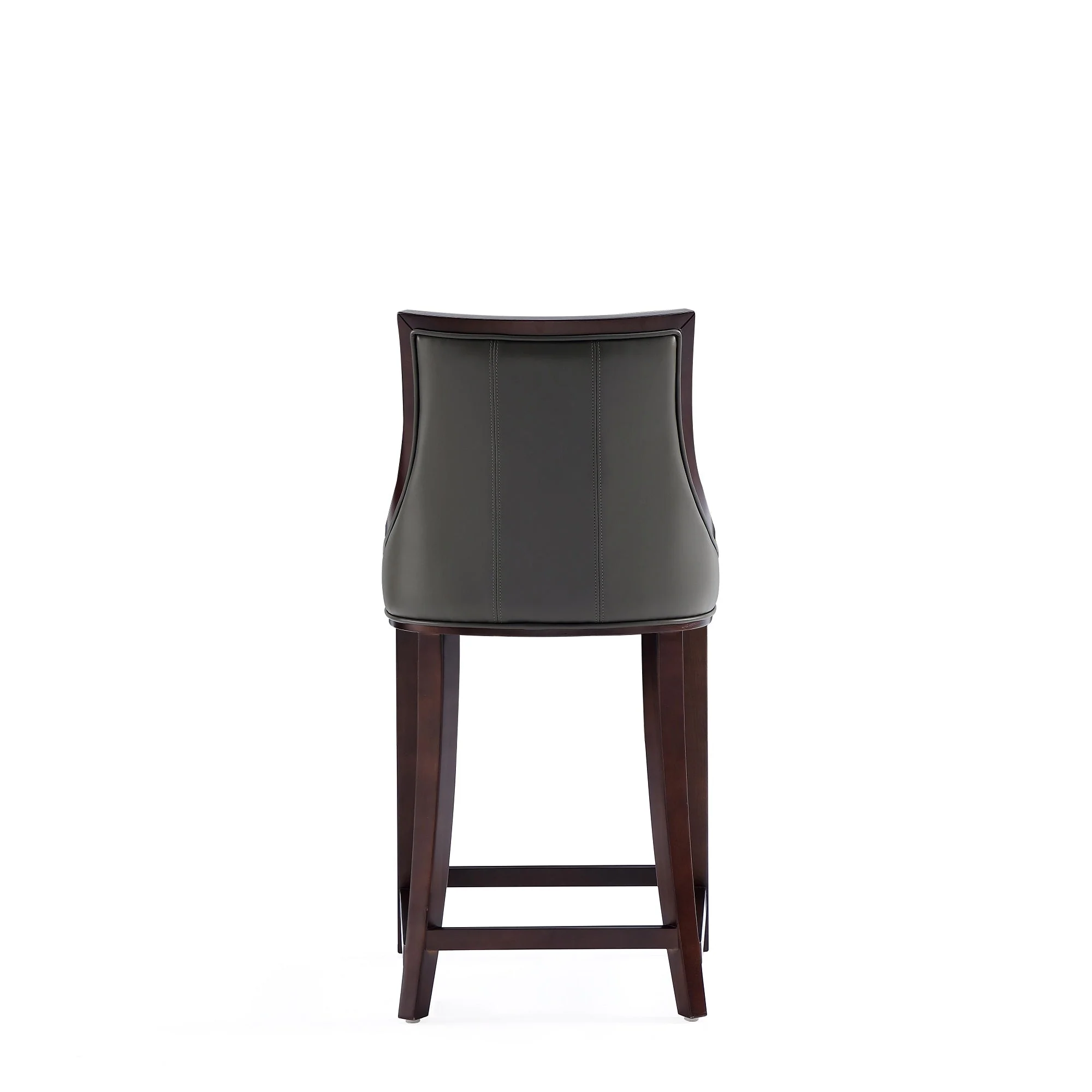Fifth Avenue Faux Leather Counter Stool in Pebble Grey (set of 2) - Image 8