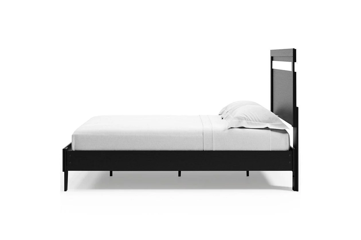 Finch Black/Brown Queen Panel Platform Bed - Image 7
