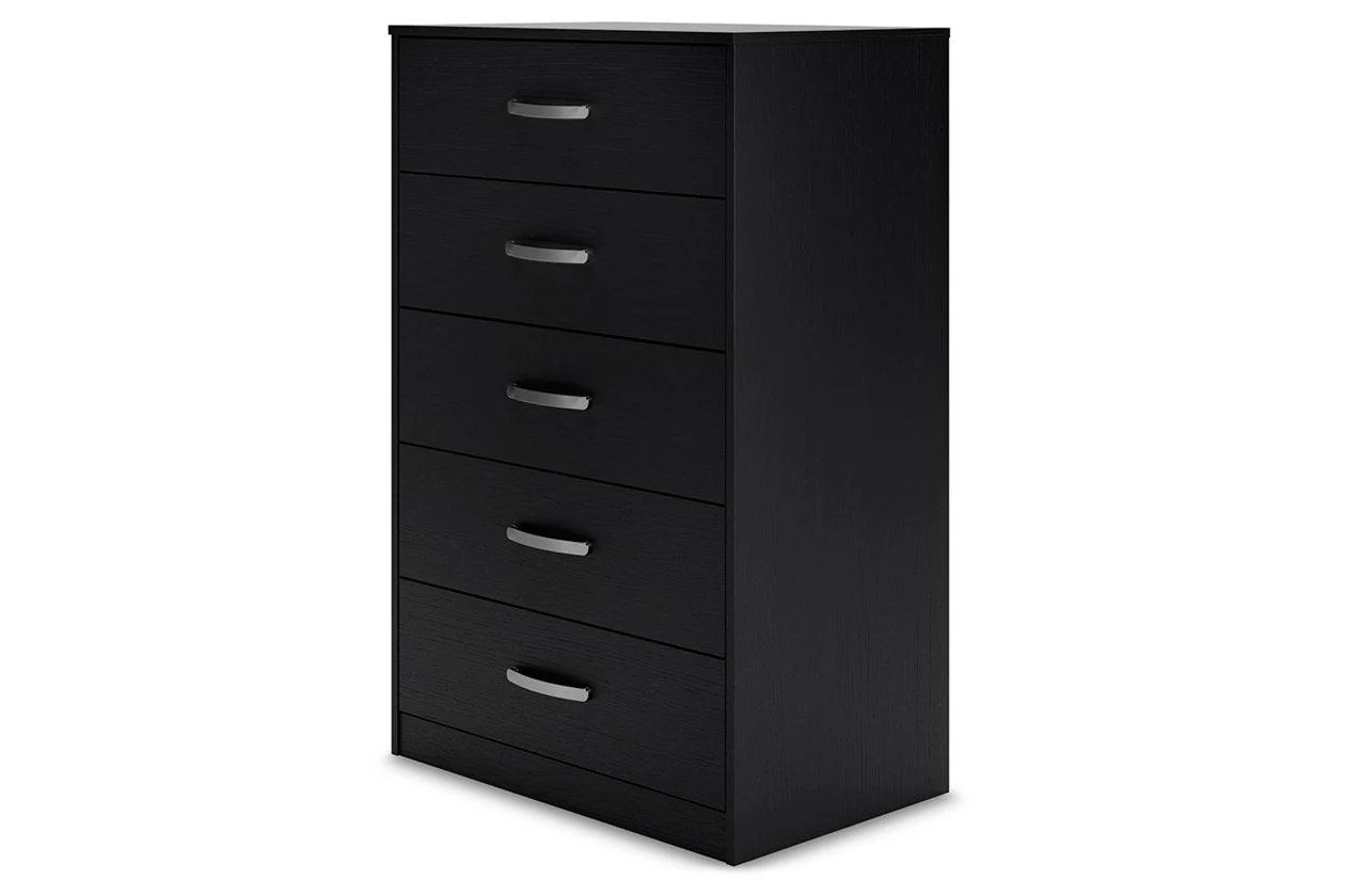 Finch Black Chest of Drawers - Image 4