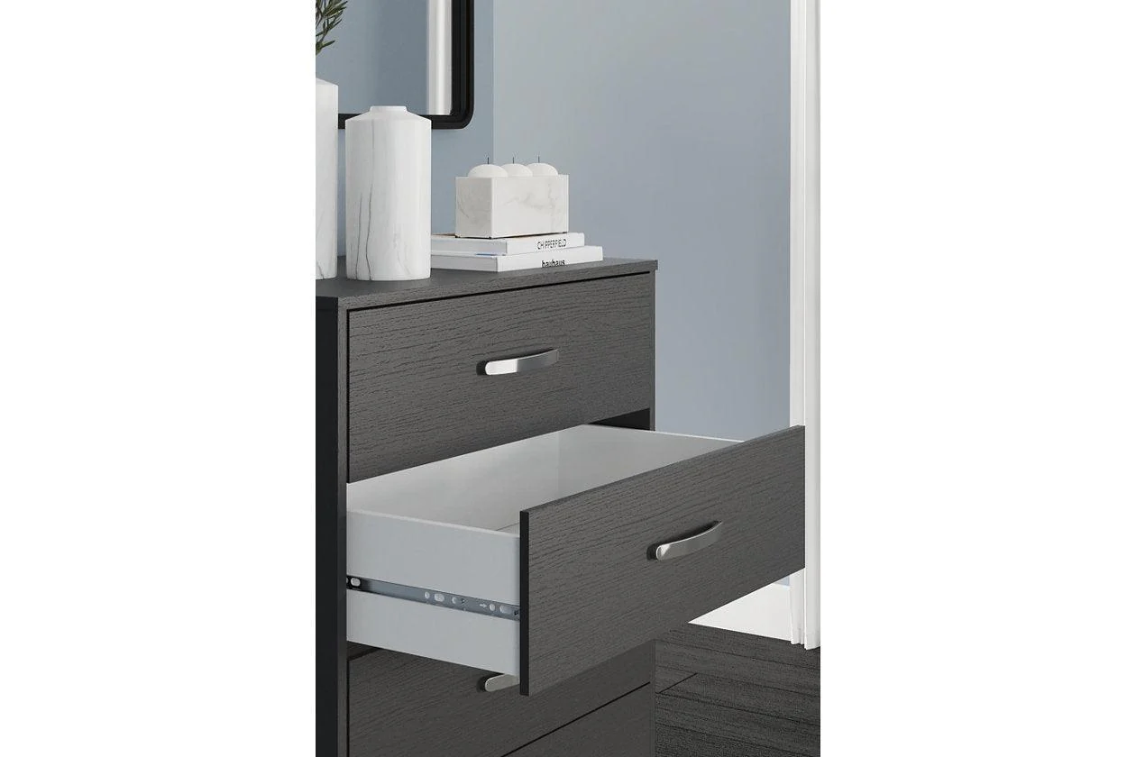 Finch Black Chest of Drawers - Image 9