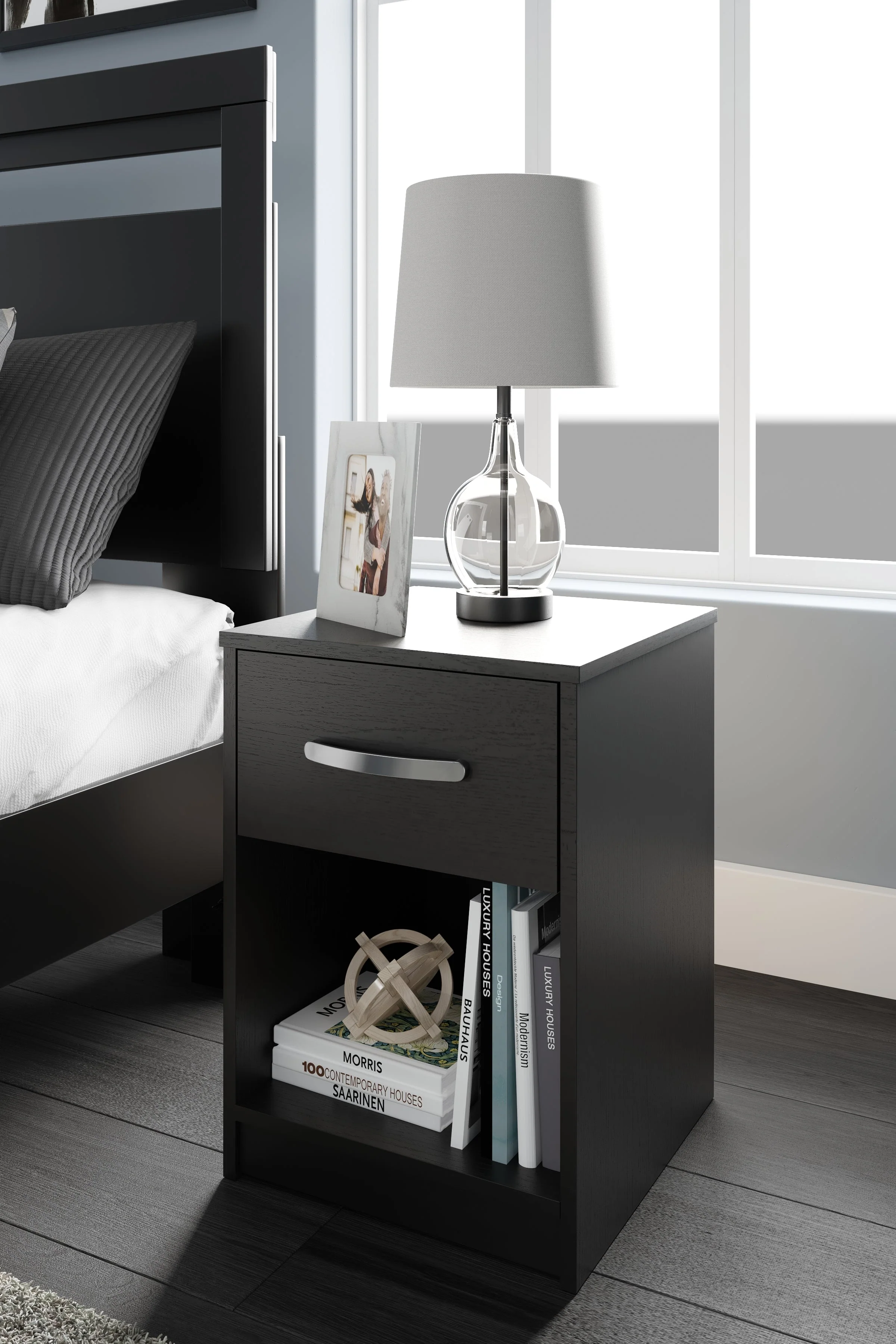 Finch Black Platform Bedroom Set - Image 33