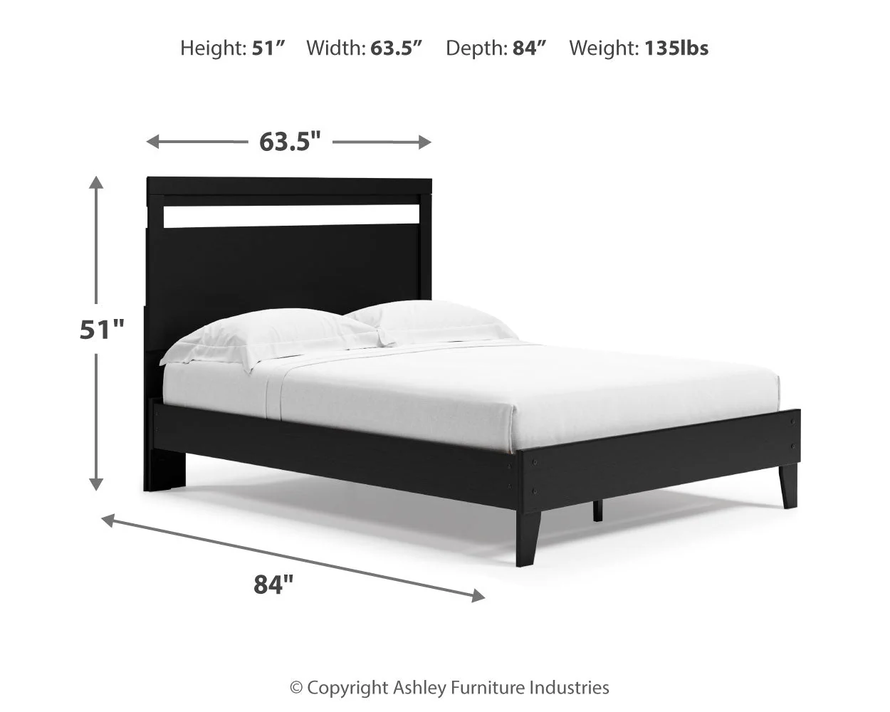 Finch Black Platform Bedroom Set - Image 9