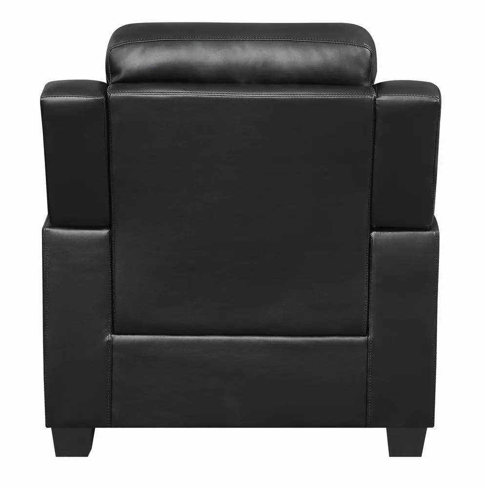 Finley Tufted Upholstered Chair Black - Image 3