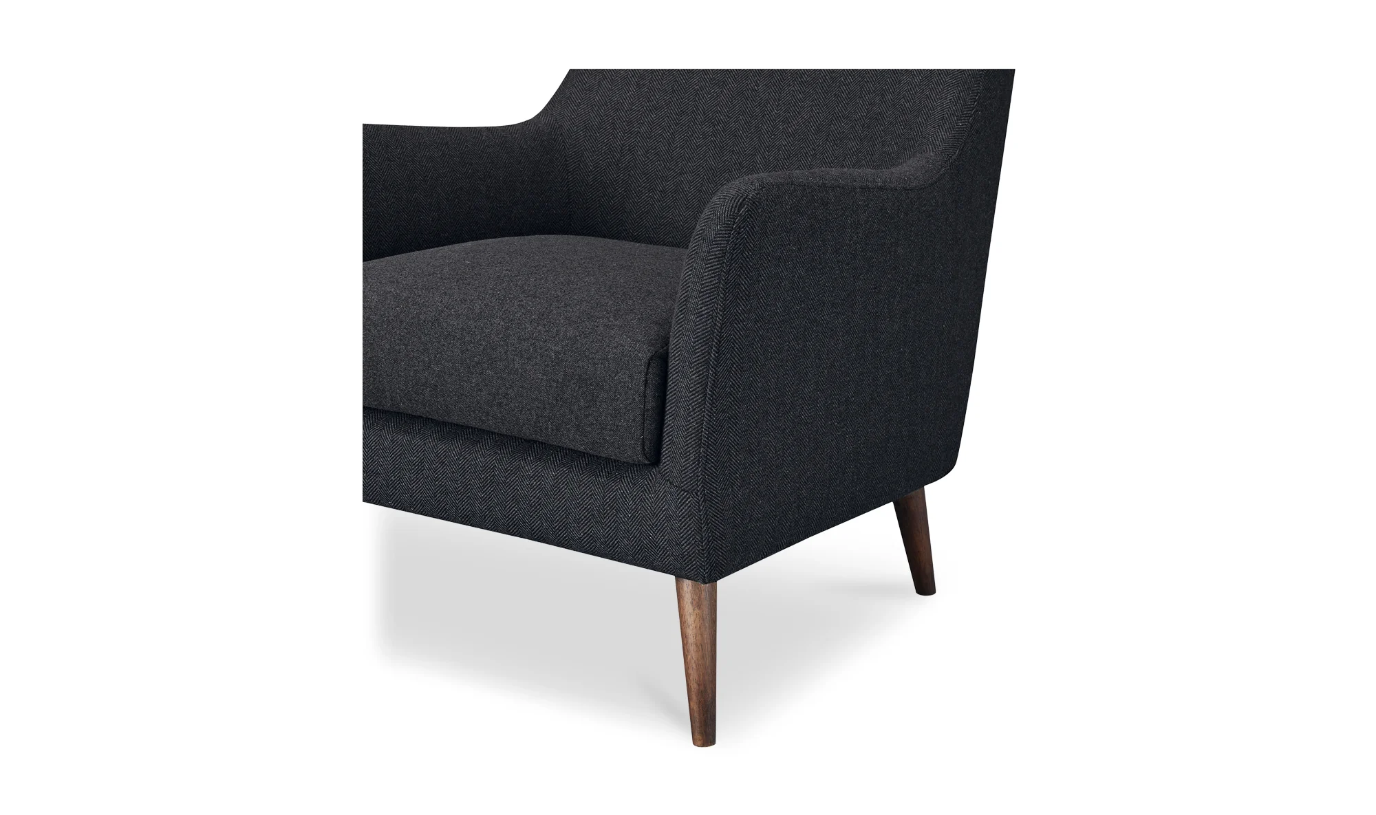 Fisher Armchair Wool Blend Charcoal - Image 5