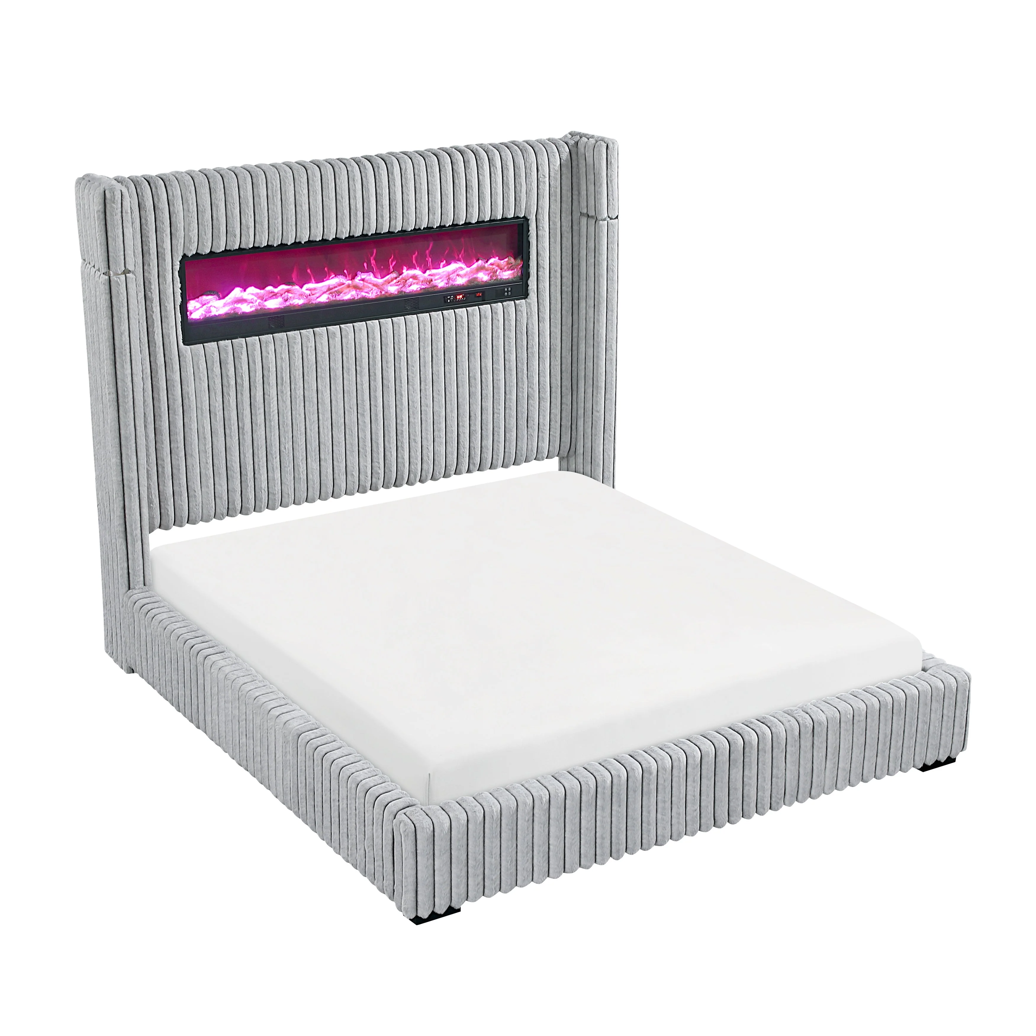 Fitzroy Gray Upholstered Queen Bed - Image 7