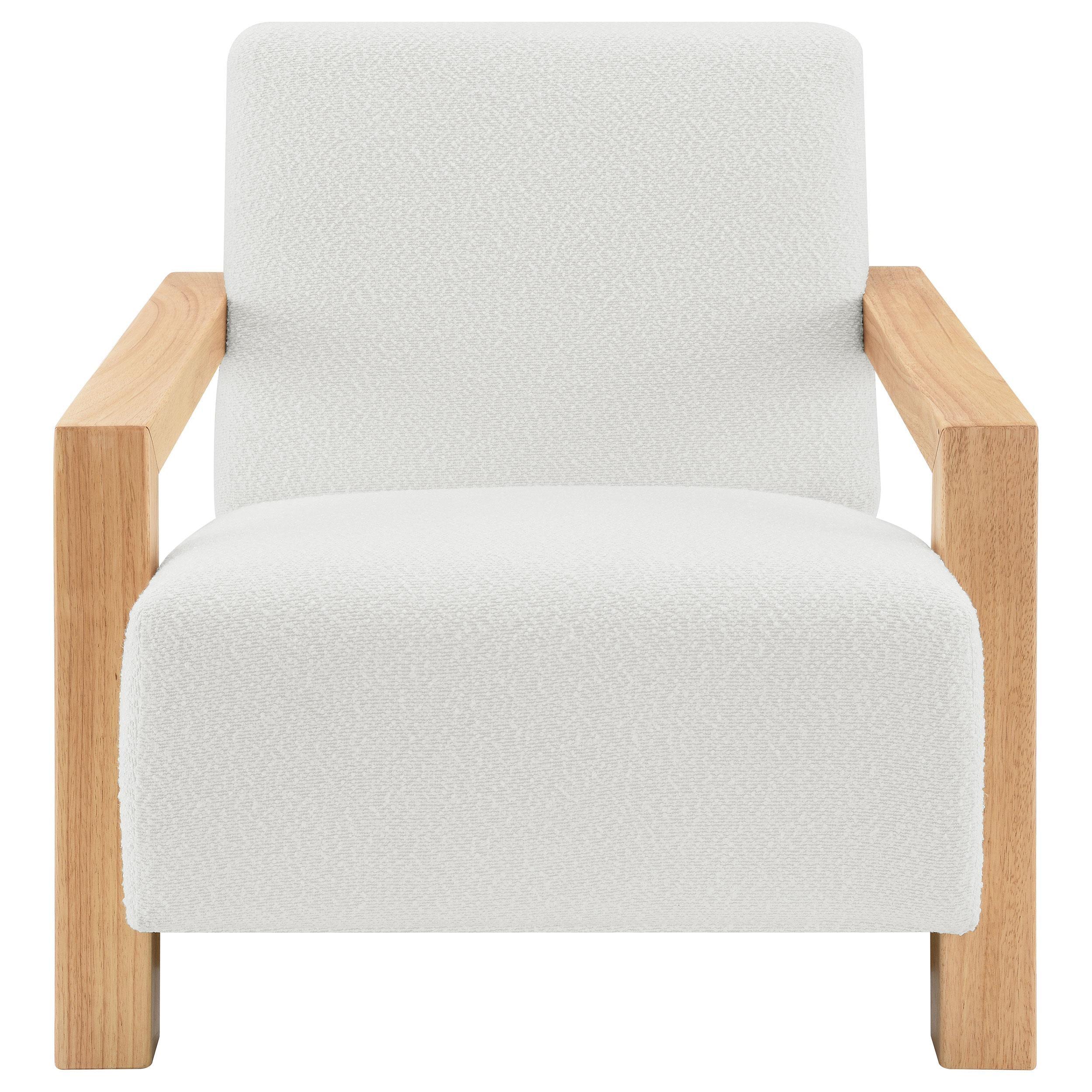 Fitzroy Ivory Boucle Upholstered Accent Arm Chair - Image 2