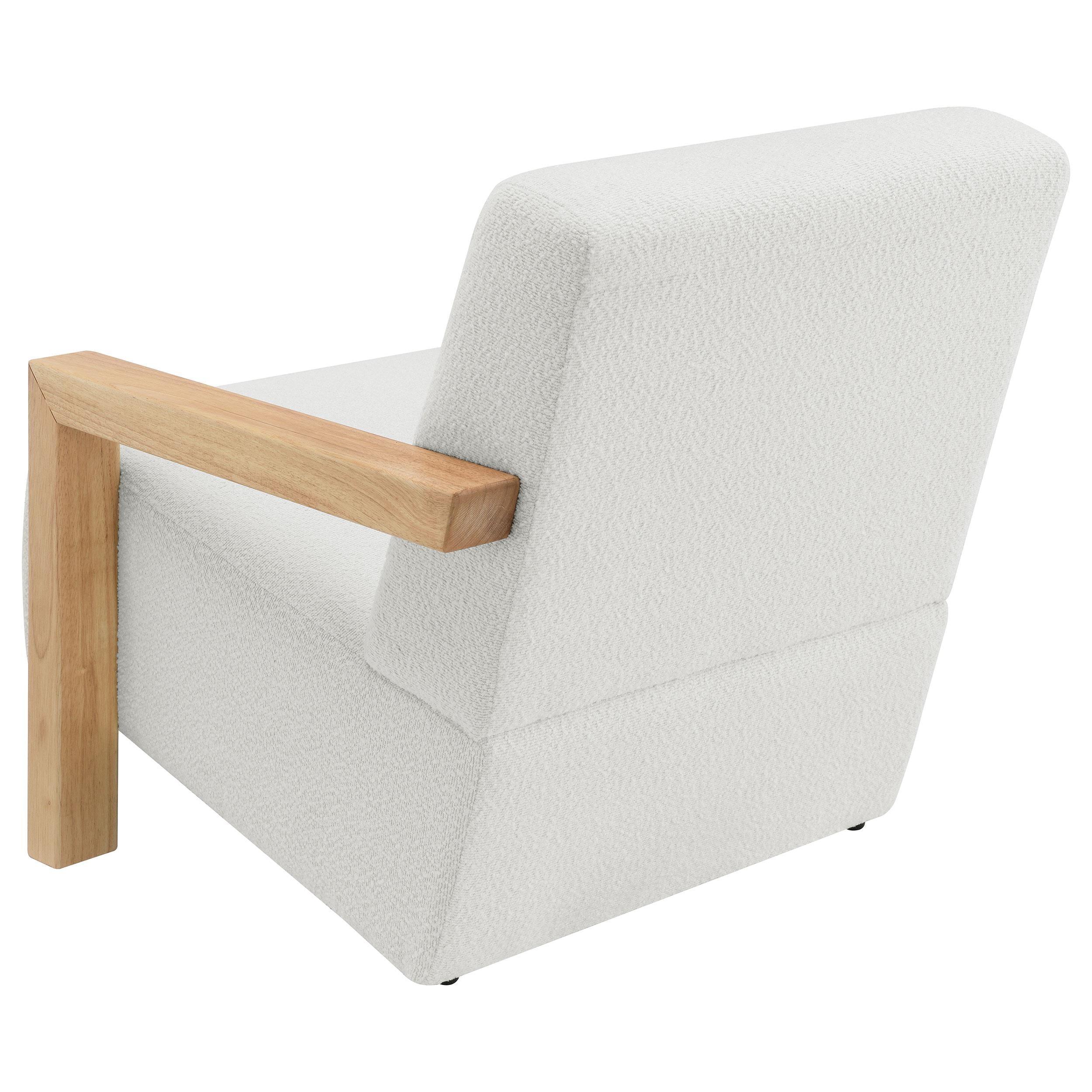 Fitzroy Ivory Boucle Upholstered Accent Arm Chair - Image 5