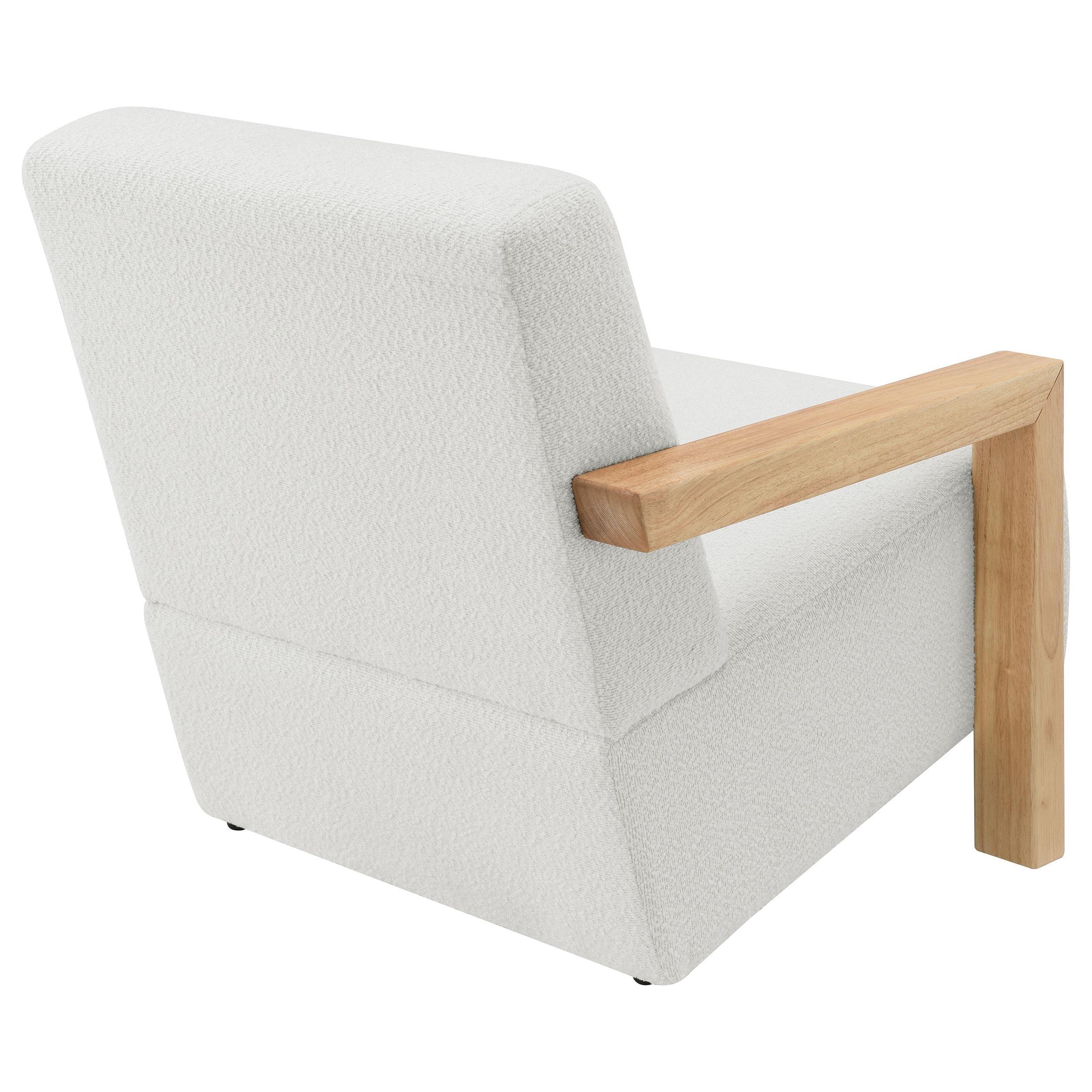 Fitzroy Ivory Boucle Upholstered Accent Arm Chair - Image 6