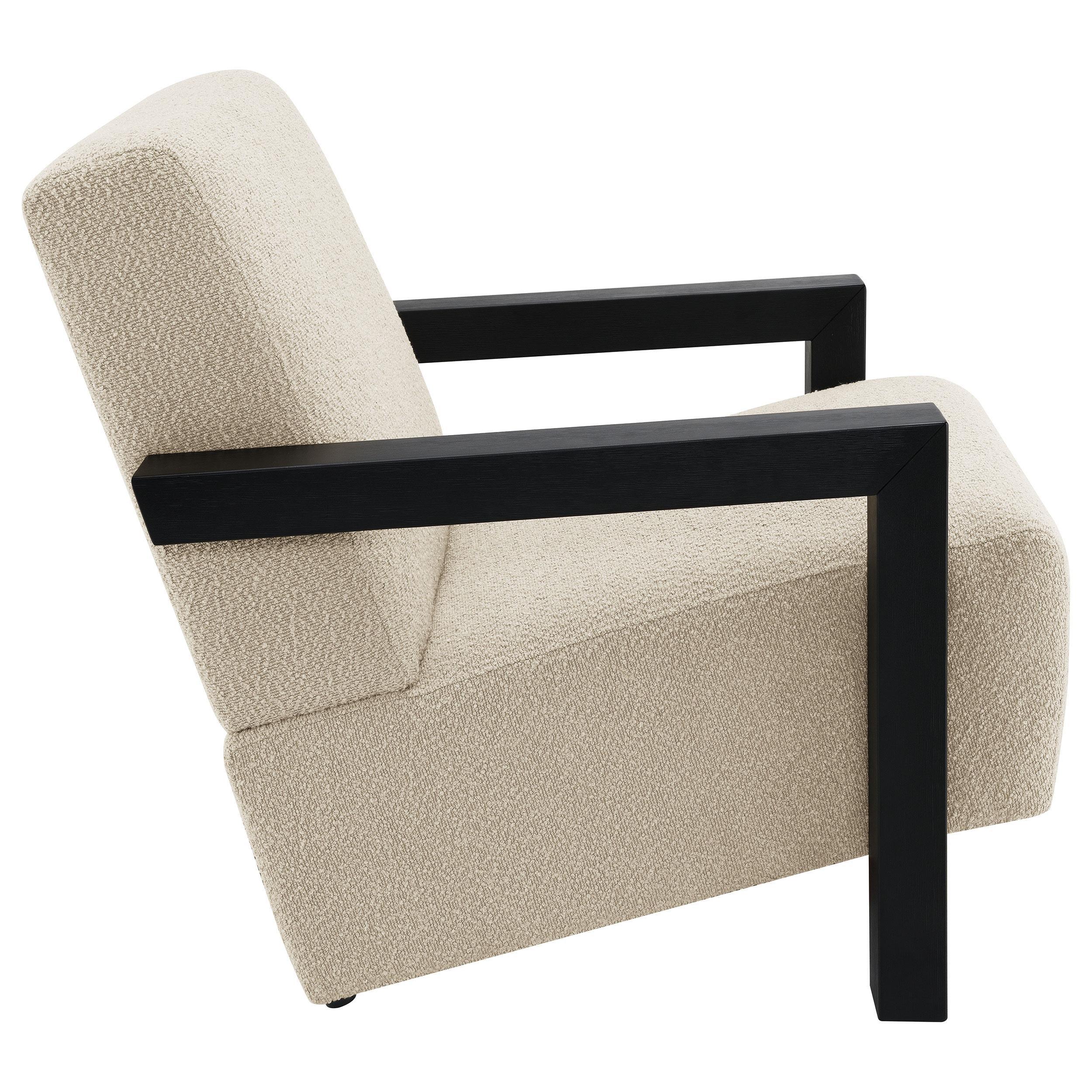Fitzroy Latte Boucle Upholstered Accent Arm Chair - Image 7
